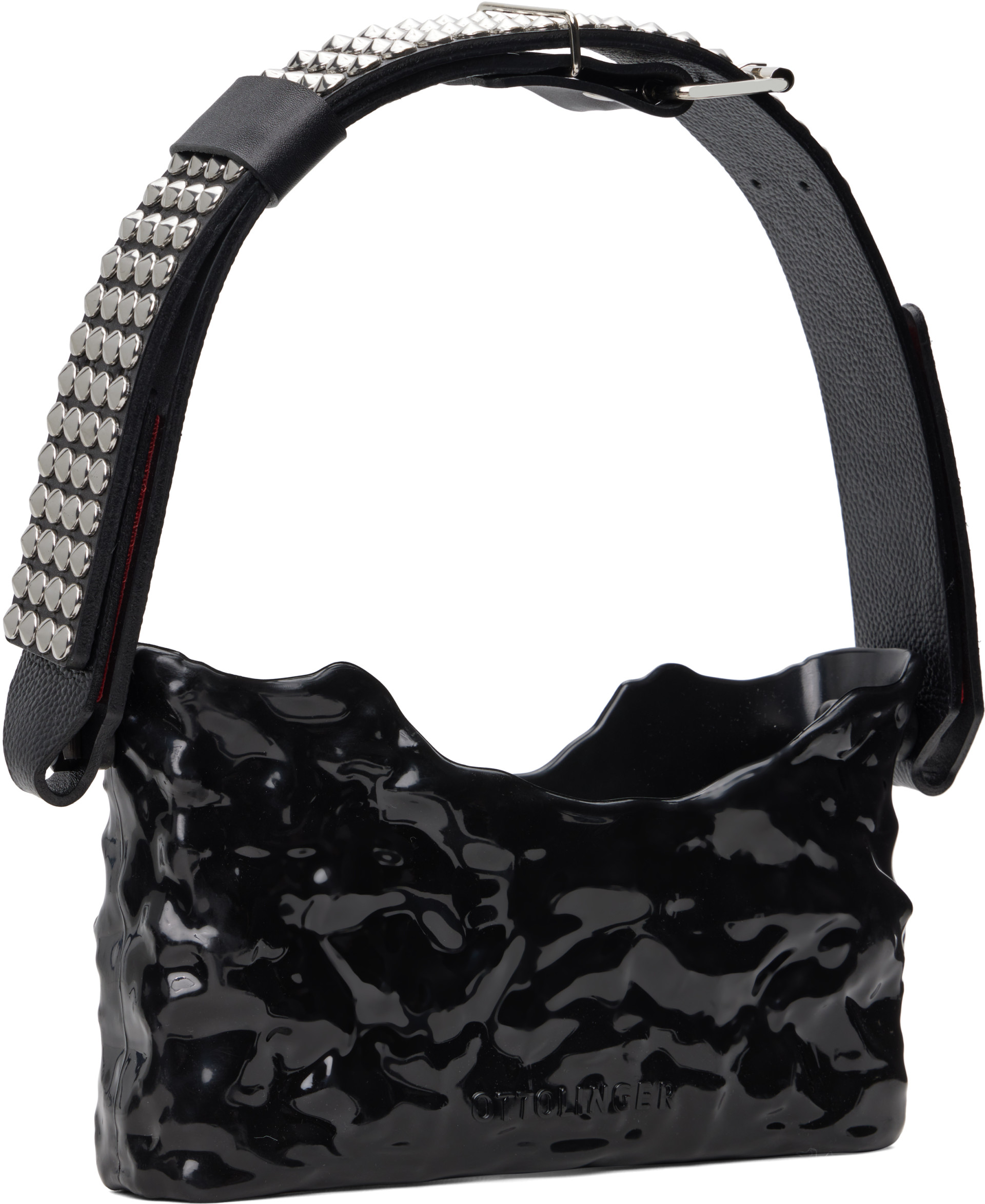 Ottolinger - Sac baguette noir à clous