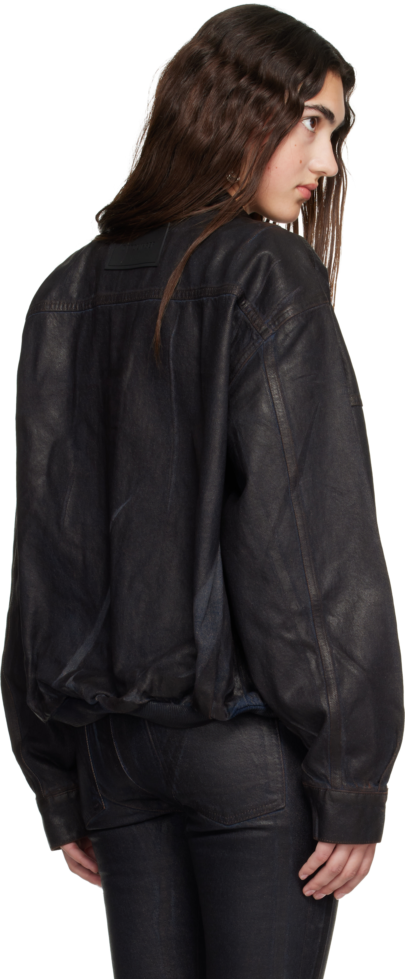 Ottolinger - Brown Glazed Flex Denim Jacket