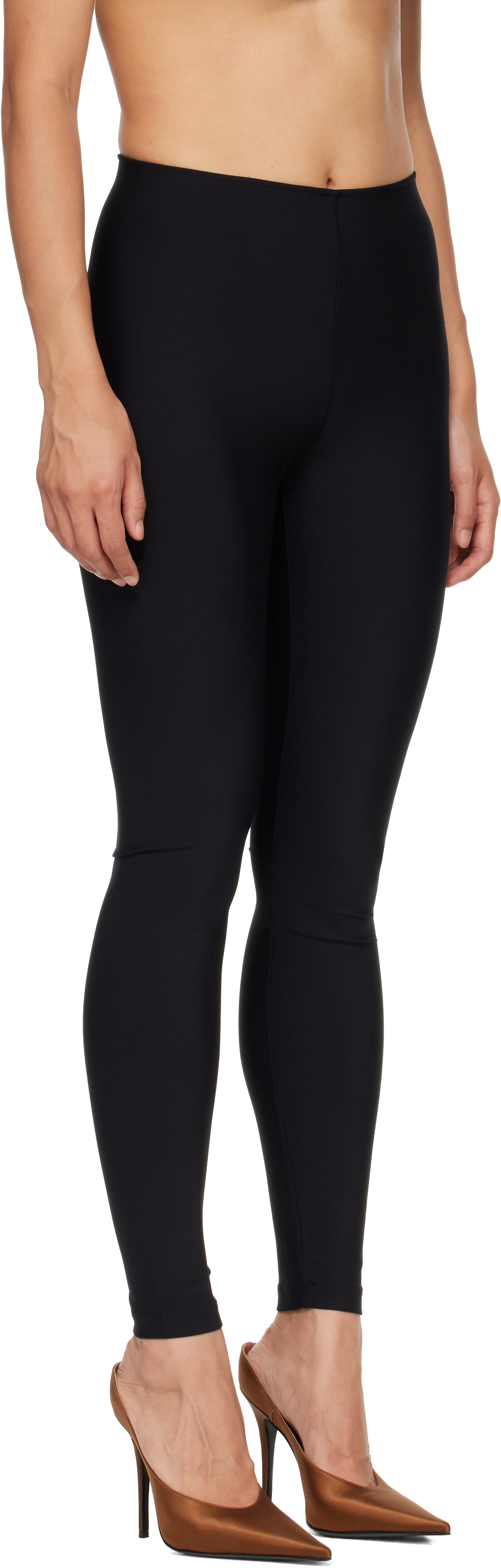 Wolford: Black Scuba Leggings | SSENSE Denmark
