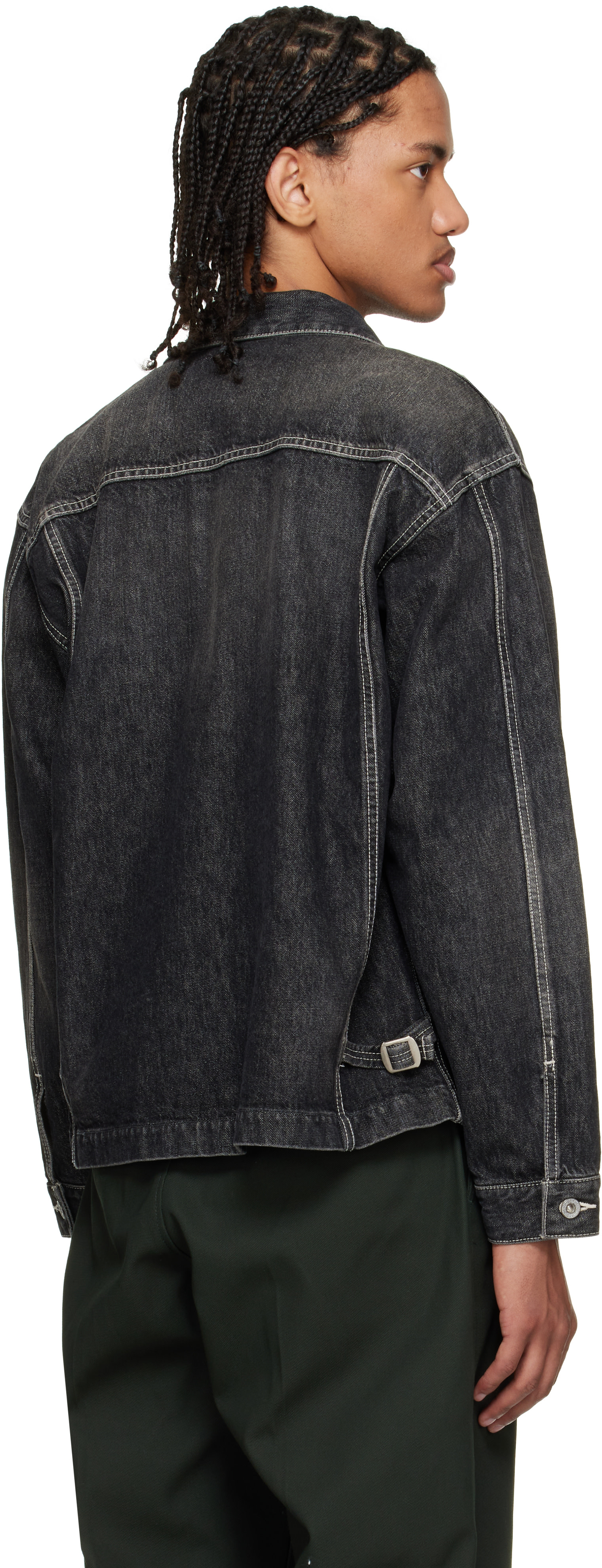 Neighborhood - Black Washed Denim Engineer Jacket