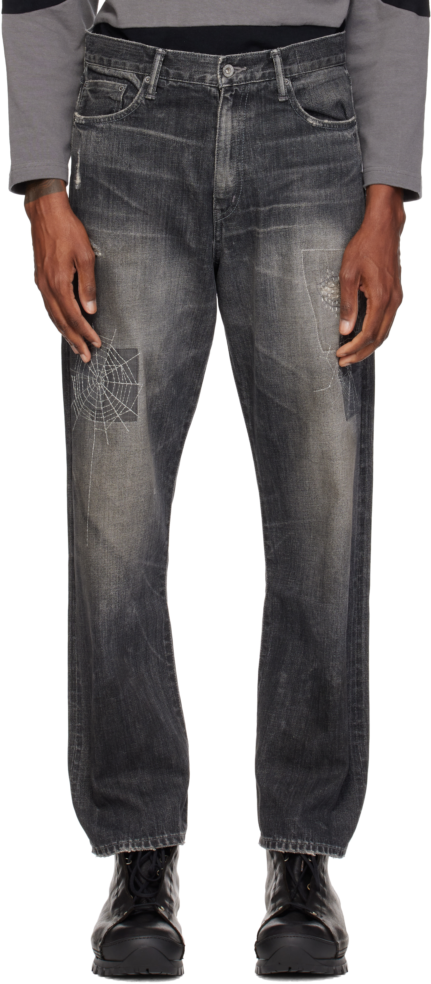 Neighborhood - Gray DP Basic Indigo Jeans