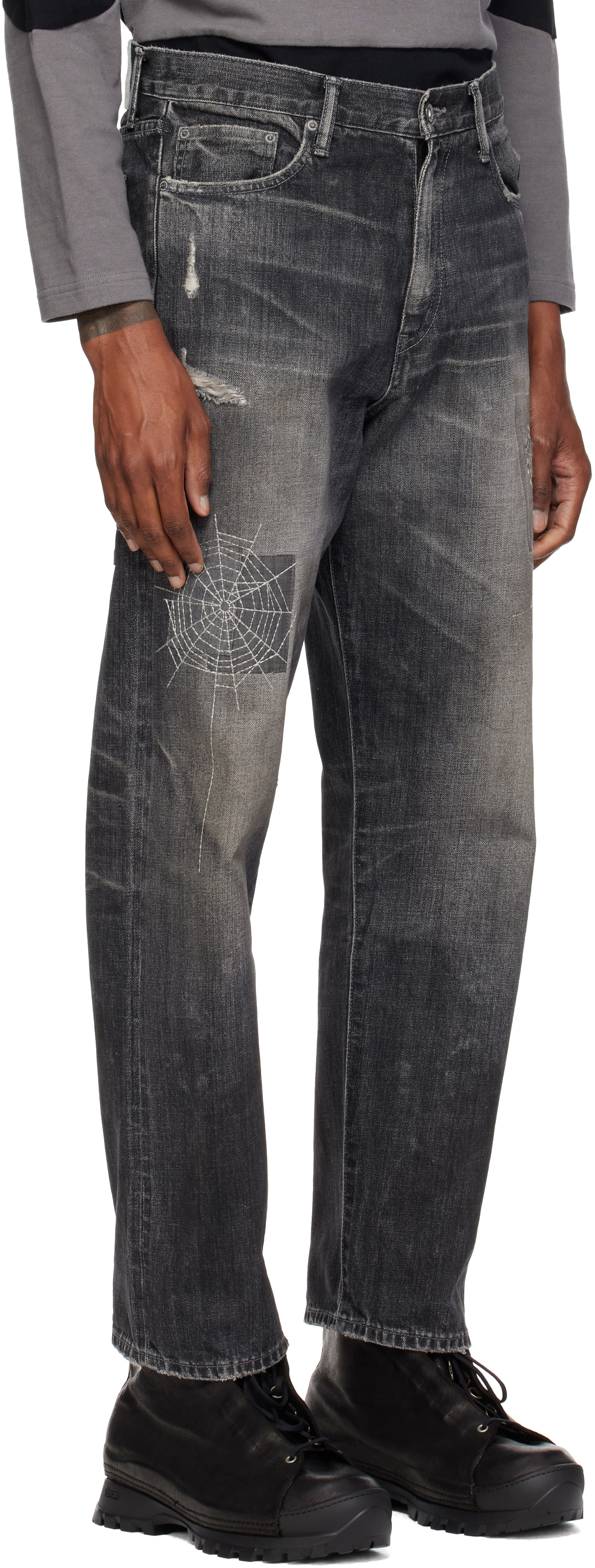 Neighborhood - Gray DP Basic Indigo Jeans