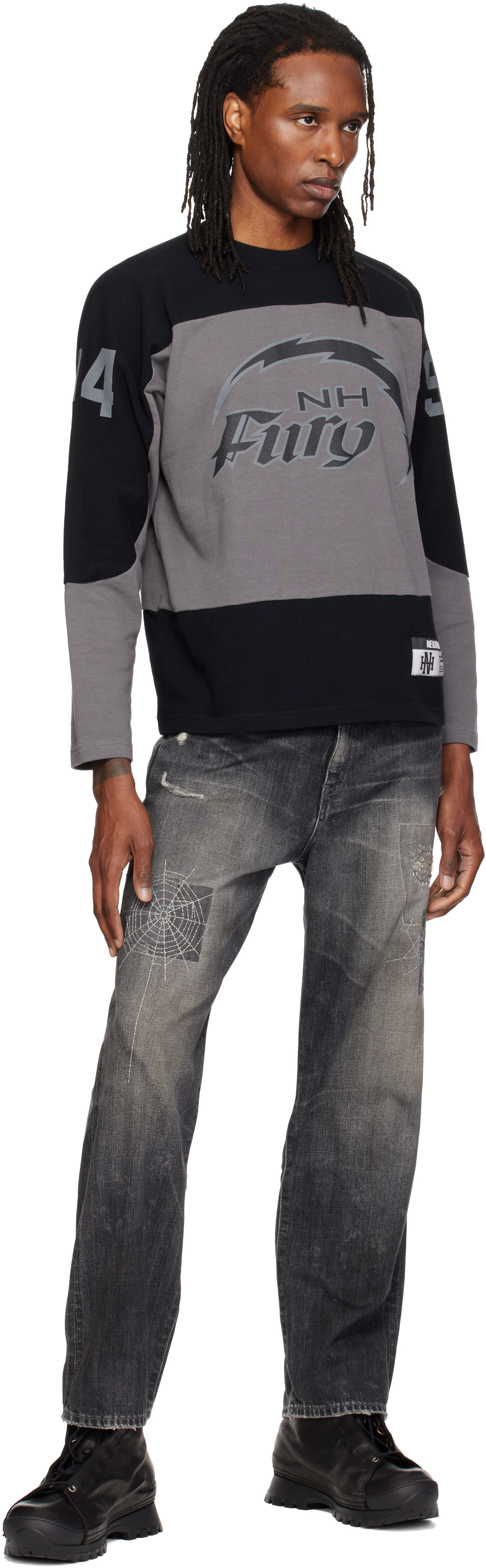 Neighborhood - Gray DP Basic Indigo Jeans