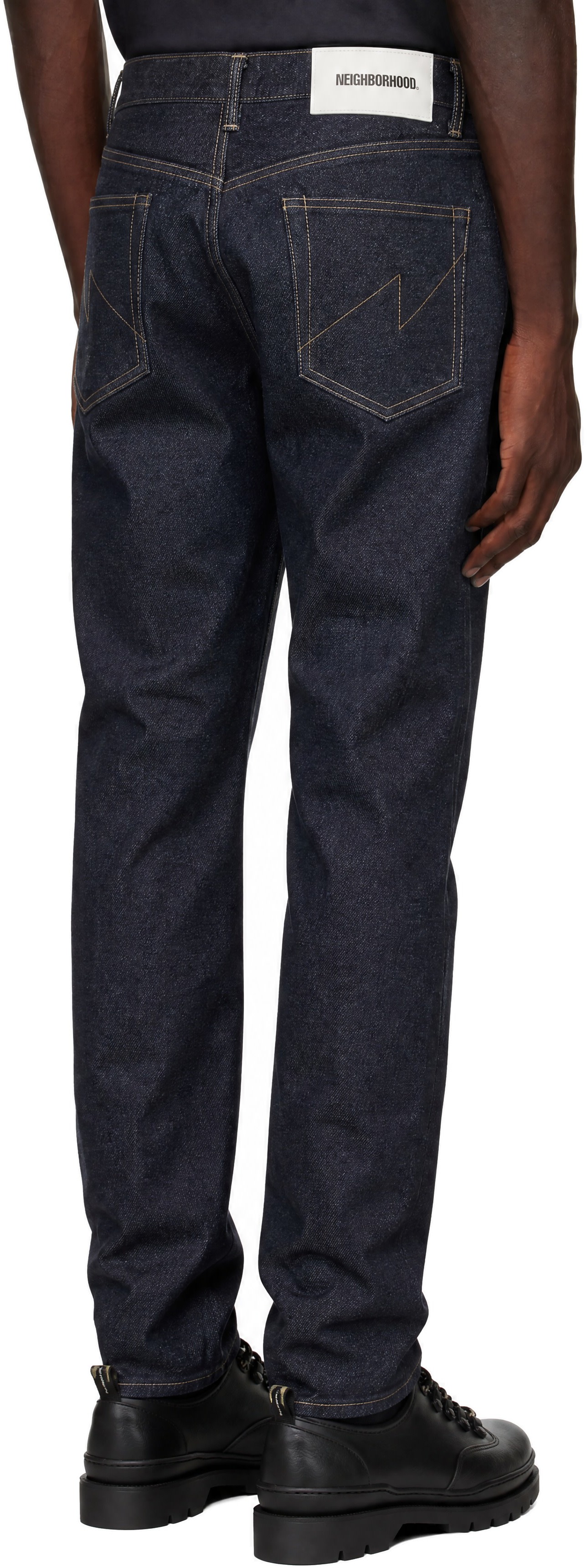 Neighborhood: ブルー Rigid Denim DP Mid ジーンズ | SSENSE 日本