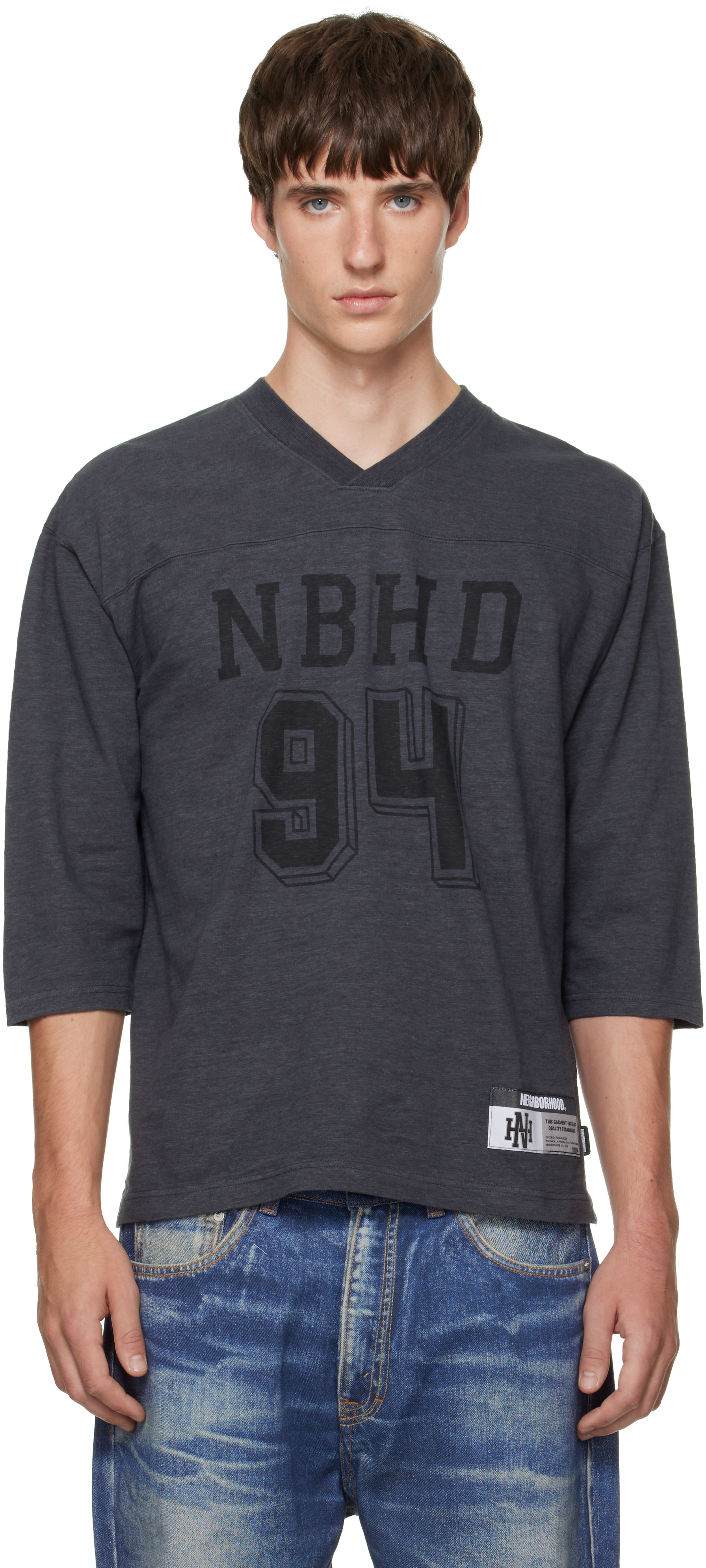 値下げ不可 neighborhood football shirt M 新品 Neighborhood: グレー Football Tシャツ | SSENSE 日本