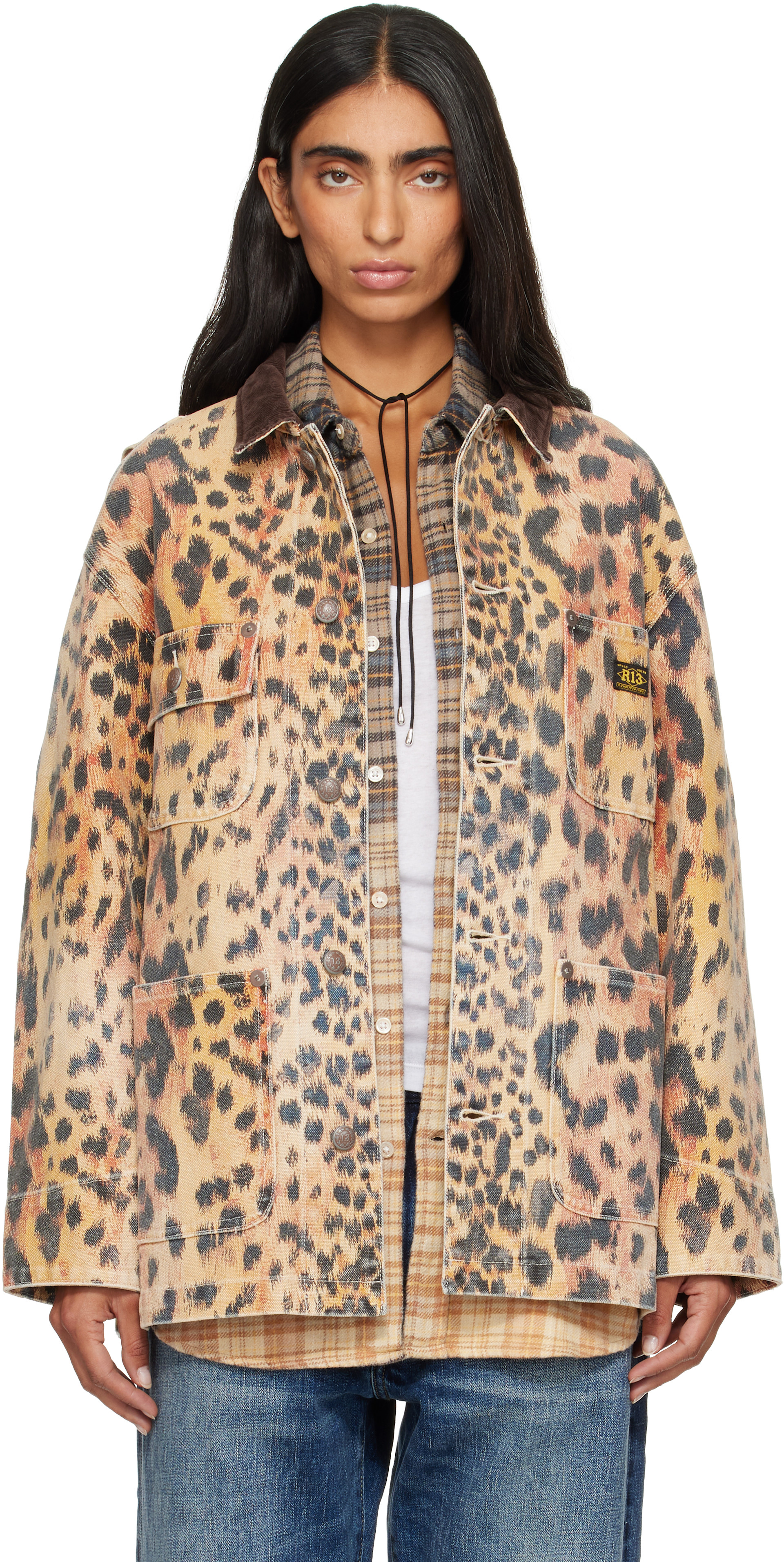 R13 - Orange Relaxed Chore Jacket