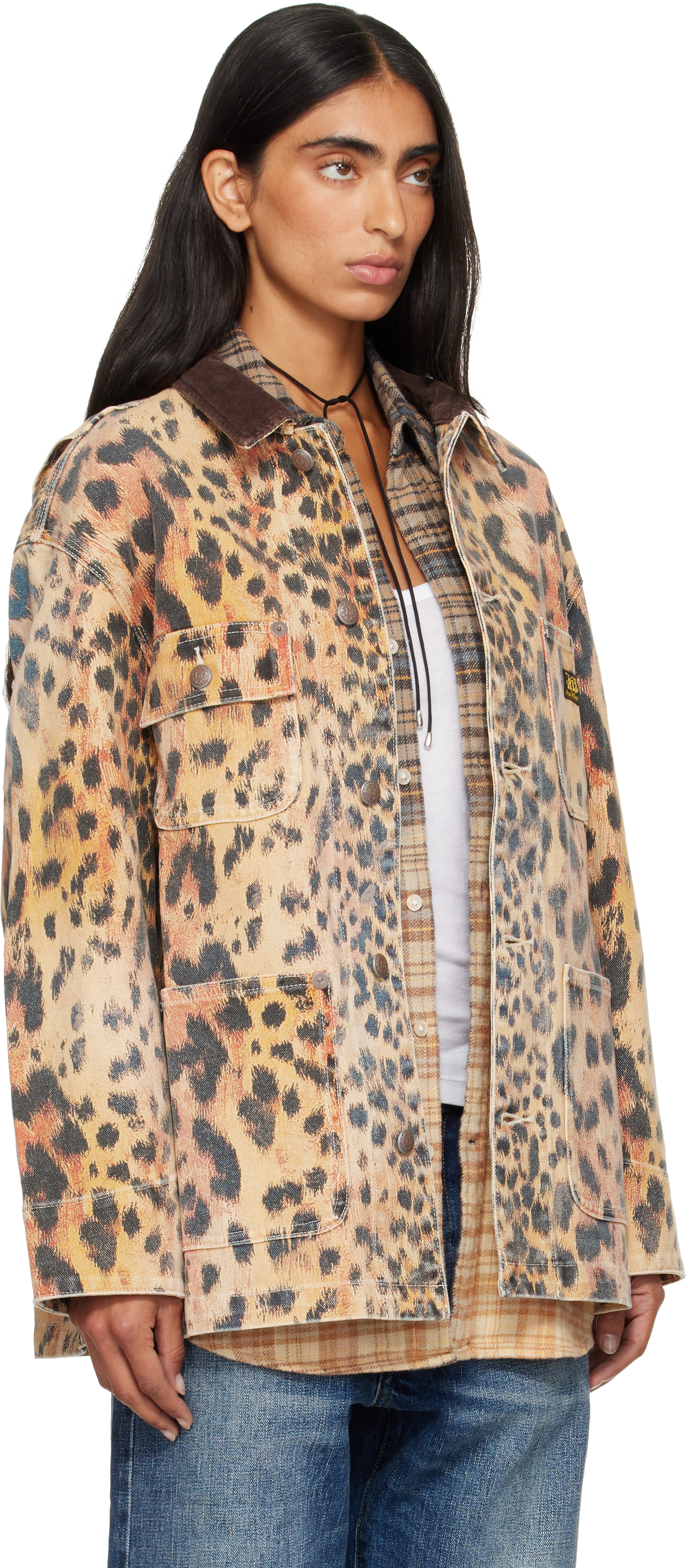 R13 - Blouson ouvrier décontracté orange