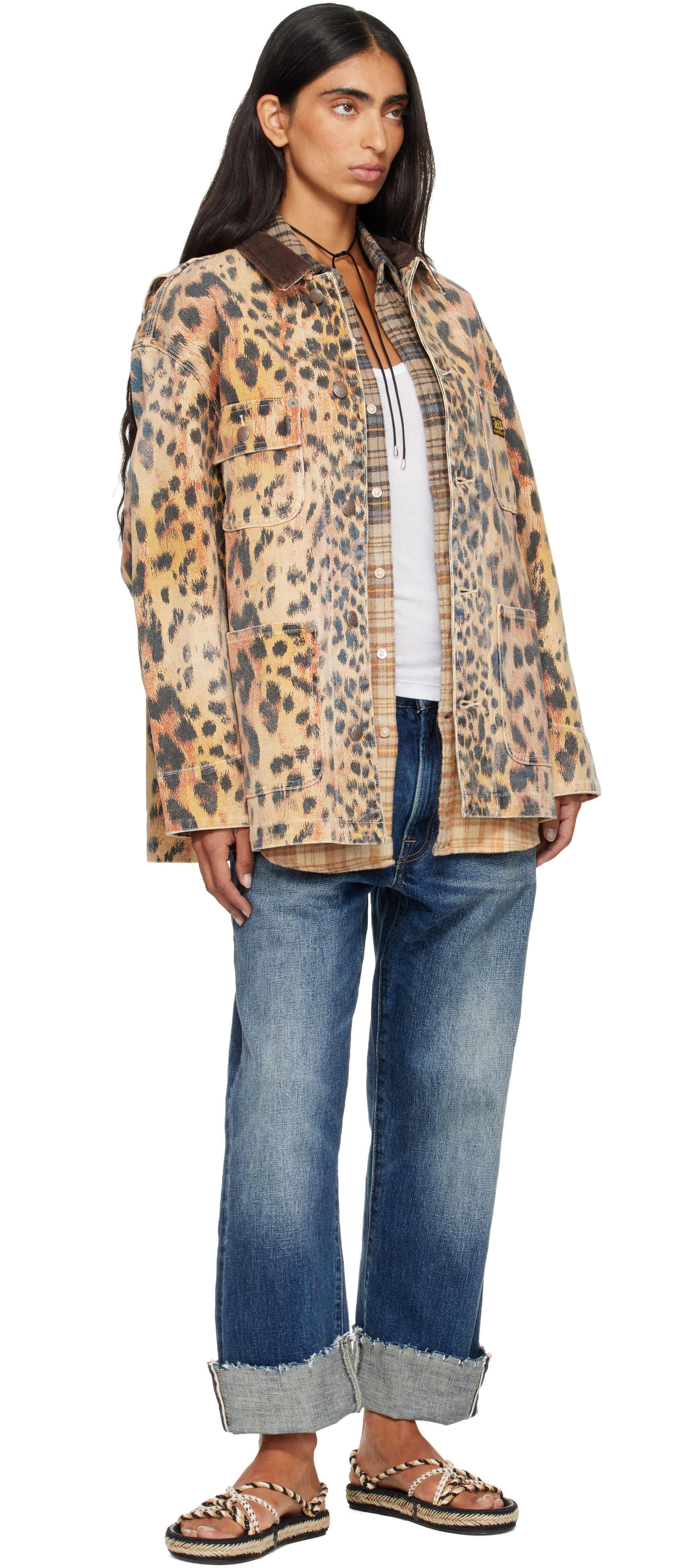 R13 - Orange Relaxed Chore Jacket