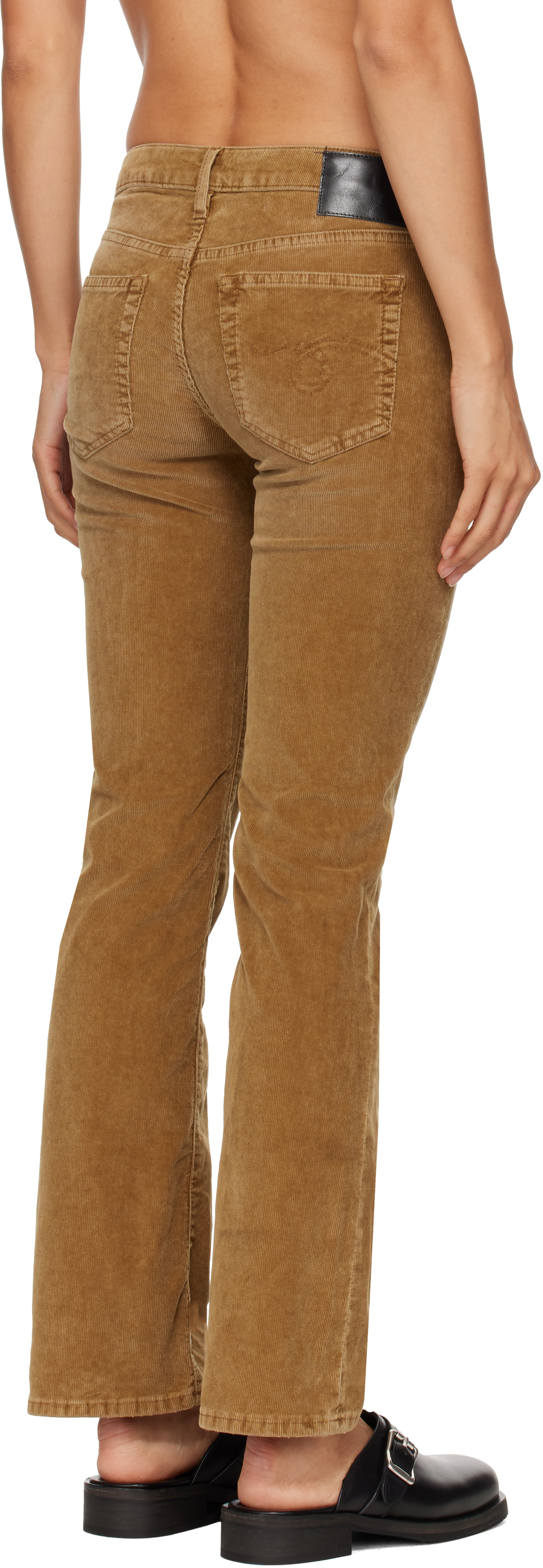 R13 - Pantalon évasé Boy brun