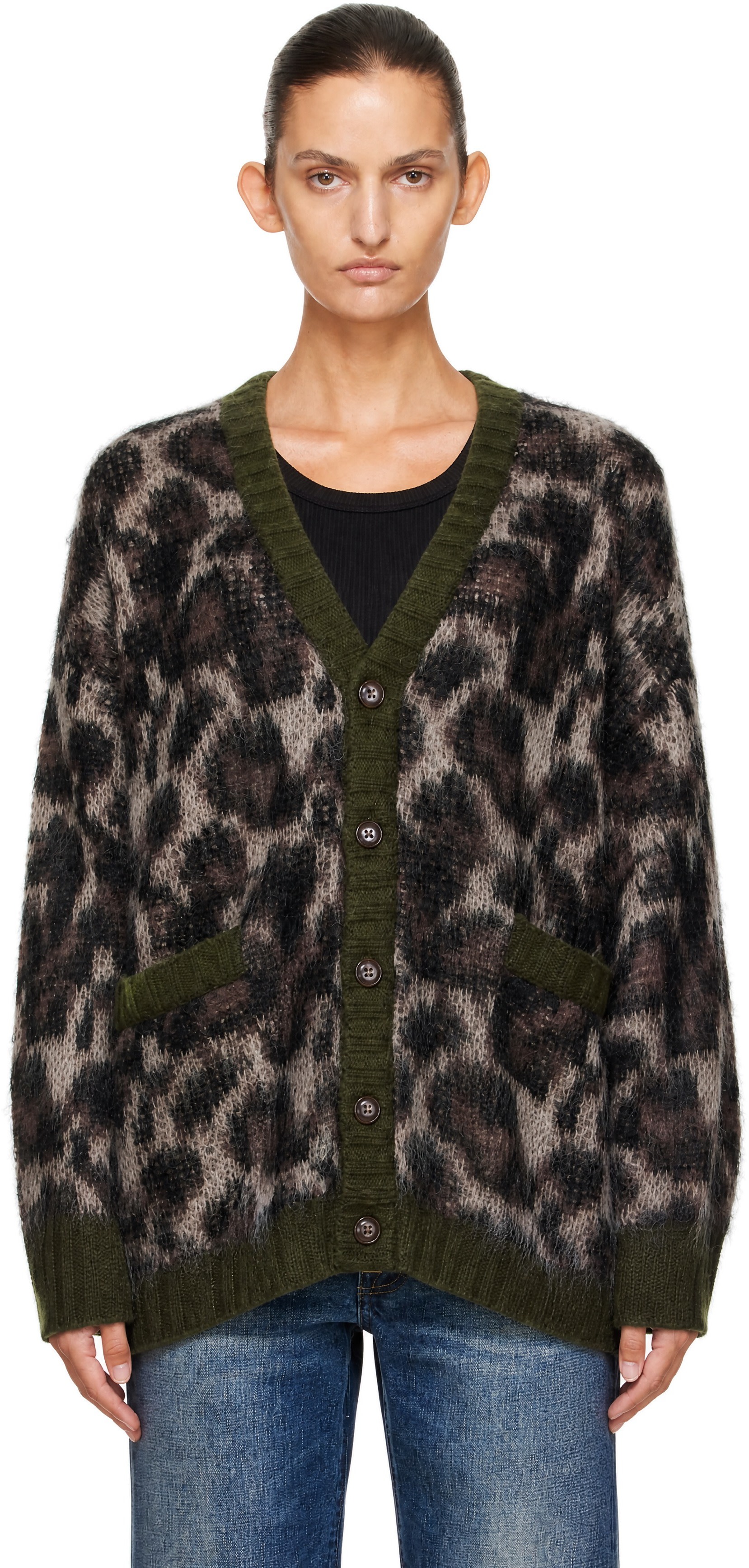 R13 - Brown Oversized Cardigan