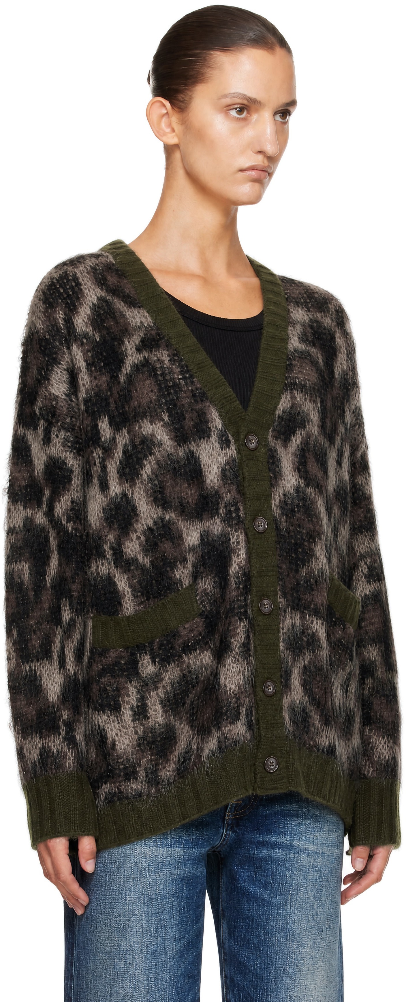 R13 - Brown Oversized Cardigan