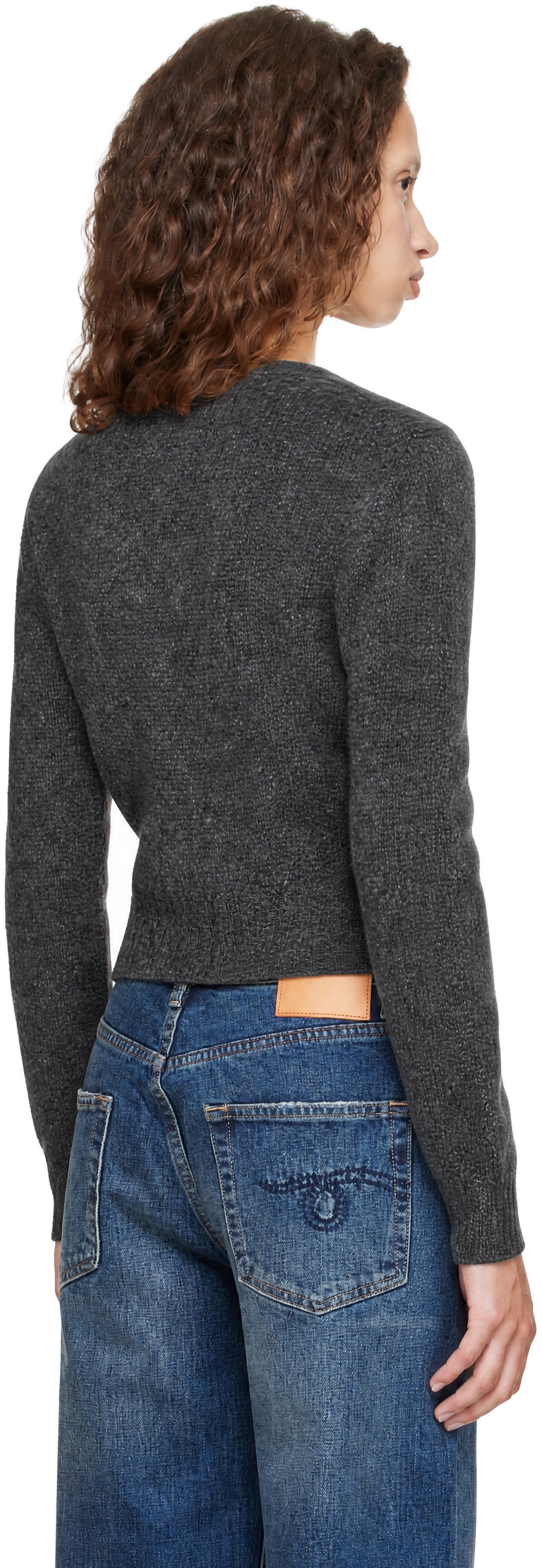R13 - Gray Split Hem Cardigan