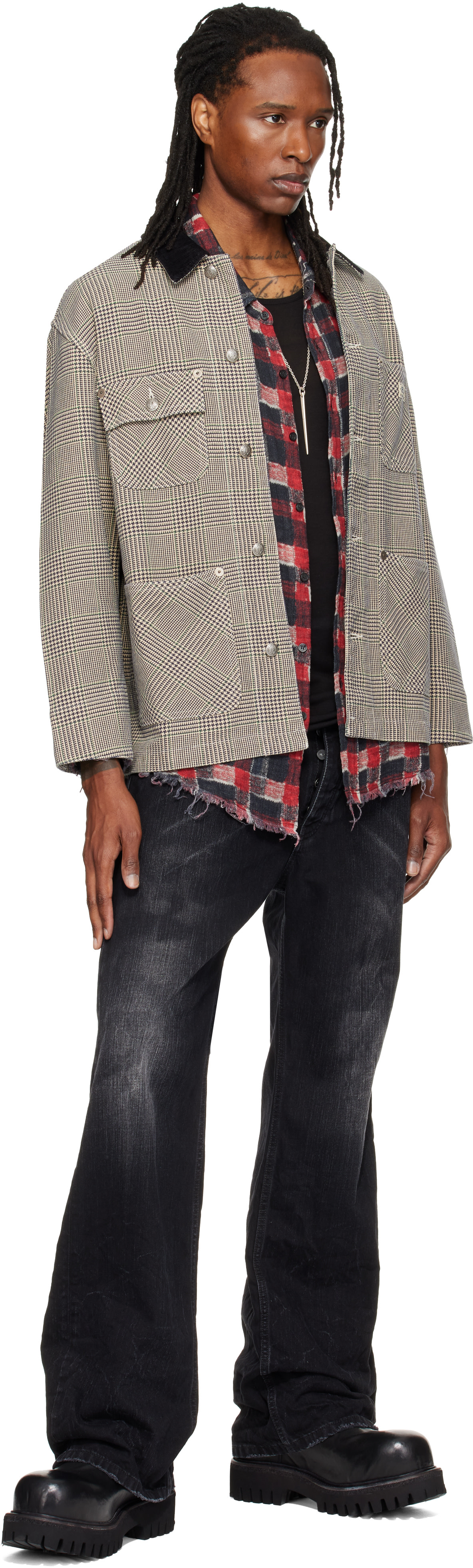 R13 - Blouson ouvrier décontracté gris