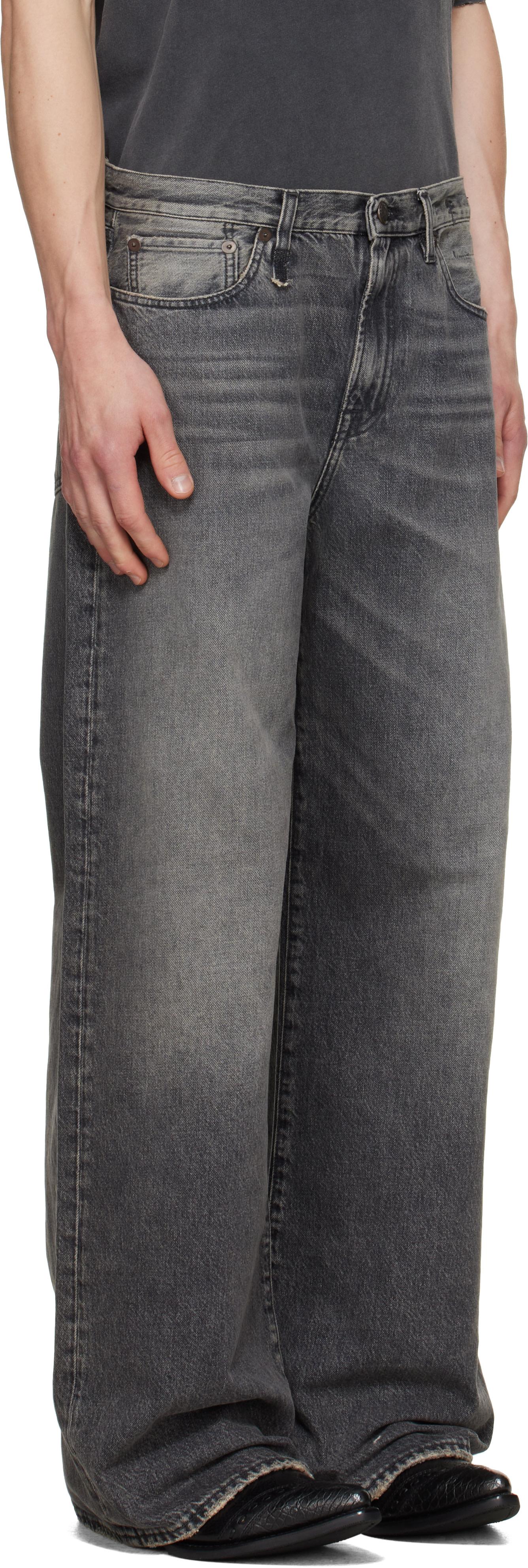 R13 - Gray D'Arcy Loose Jeans