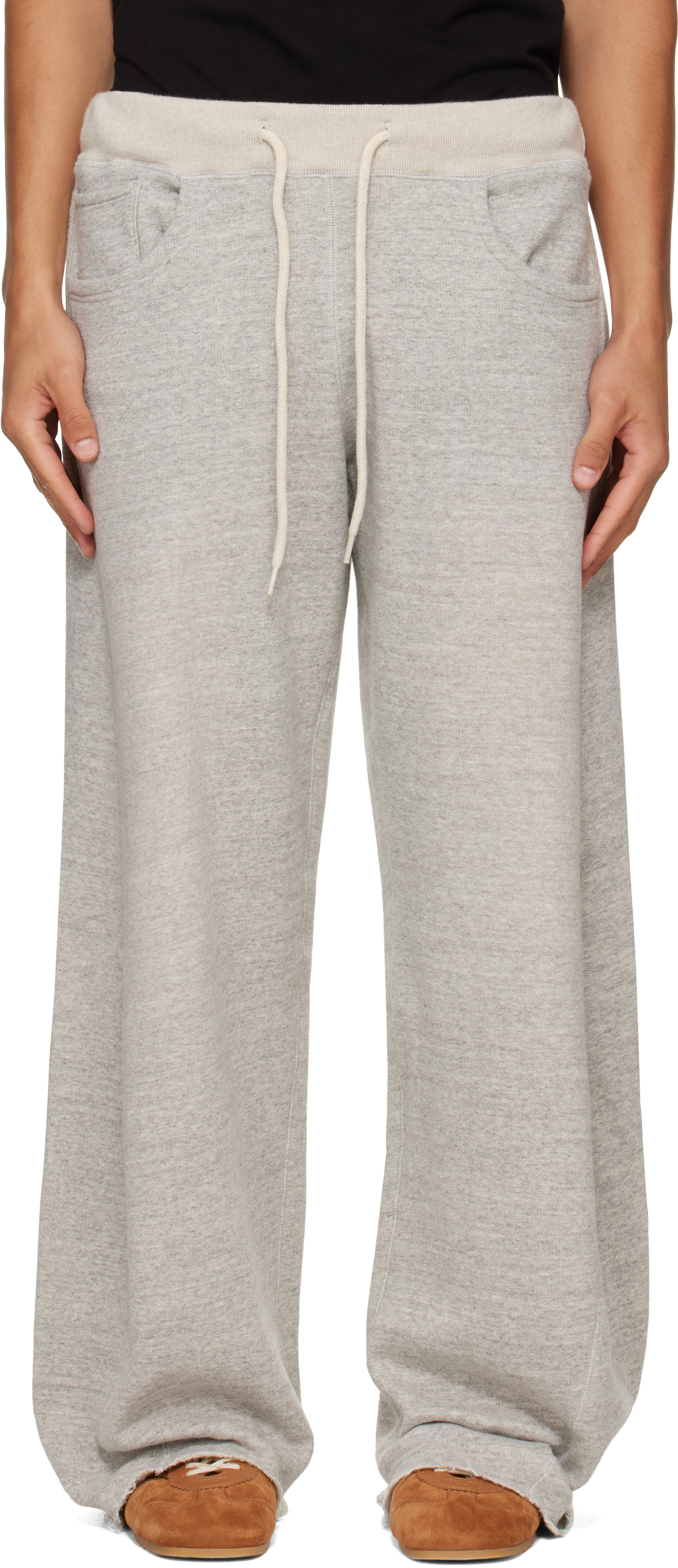 R13 - Gray Relaxed Darted Sweatpants