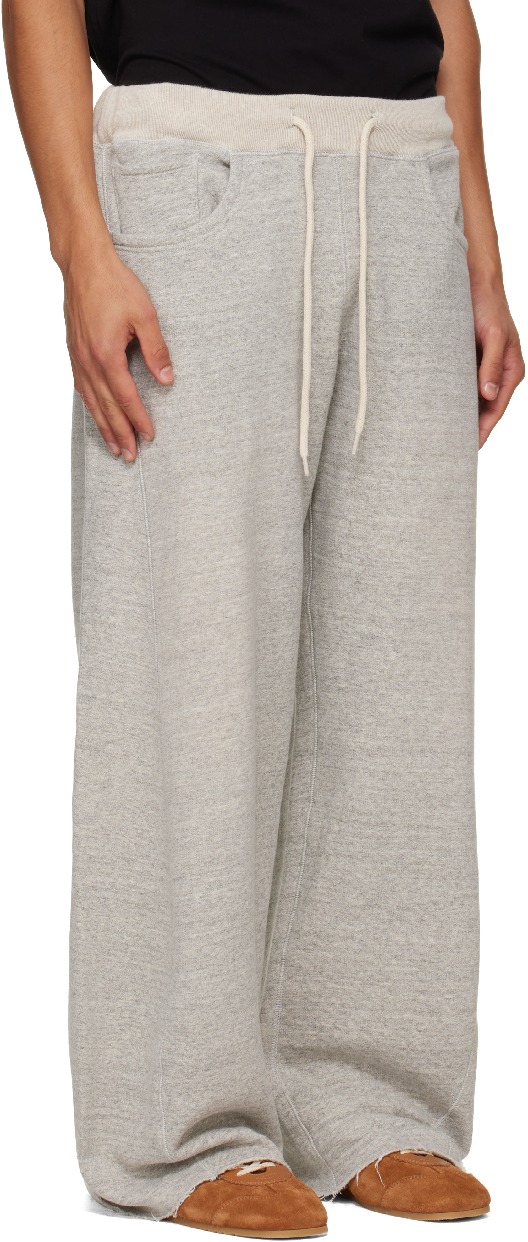 R13 - Gray Relaxed Darted Sweatpants