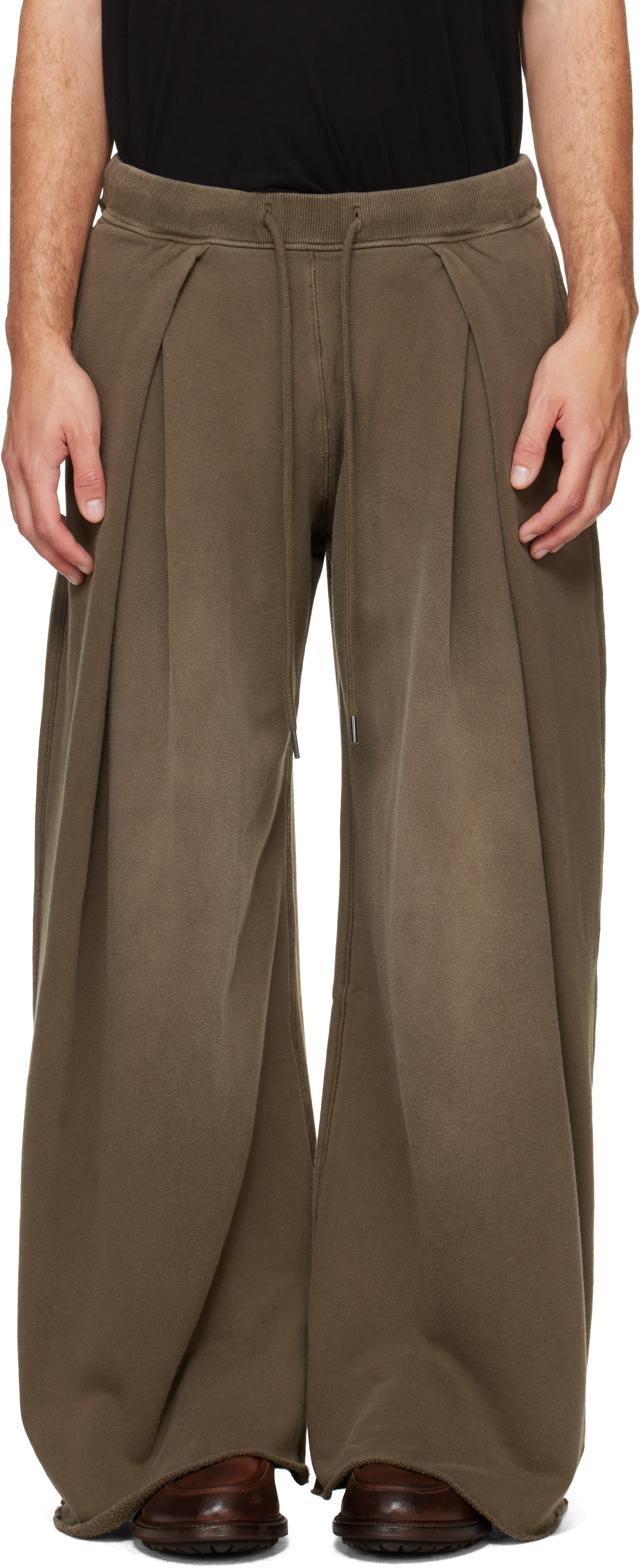 R13 - Khaki Foldover Sweatpants