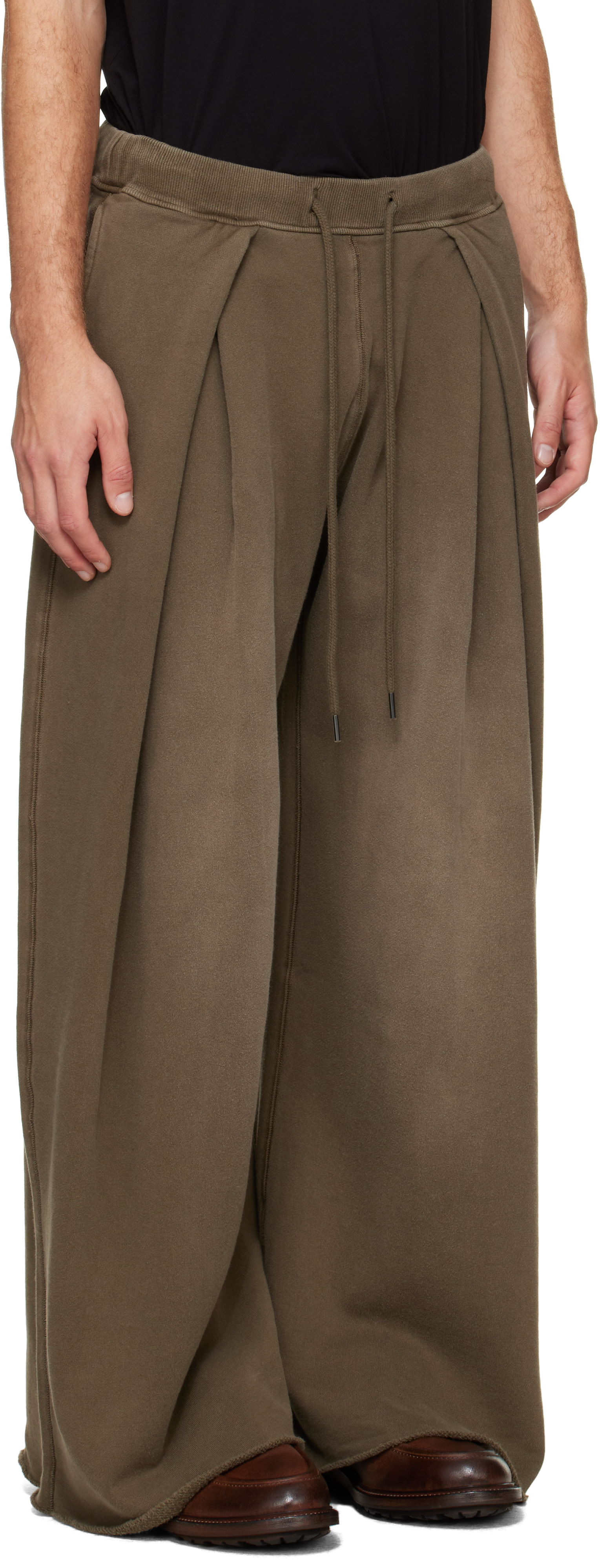 R13 - Khaki Foldover Sweatpants