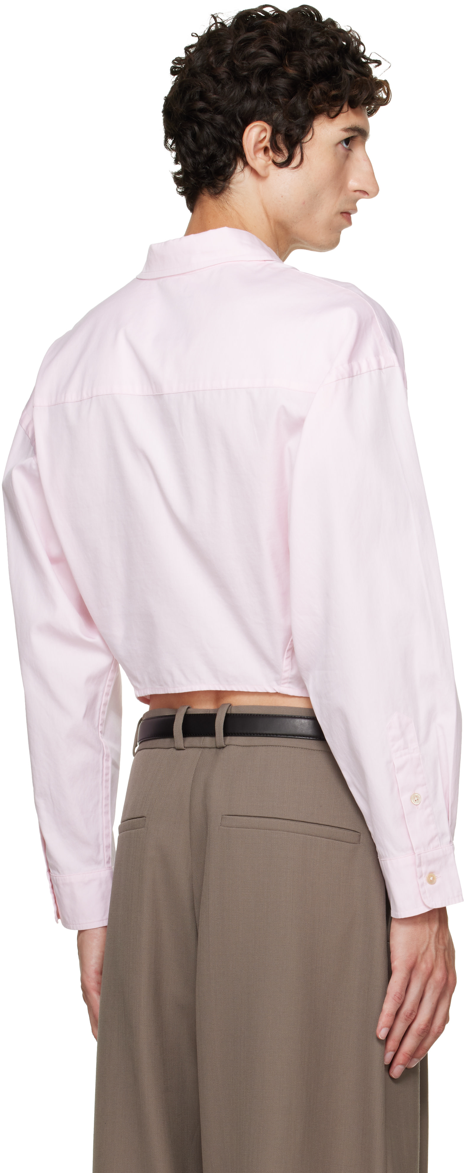 R13 - Pink Split Hem Boyfriend Shirt