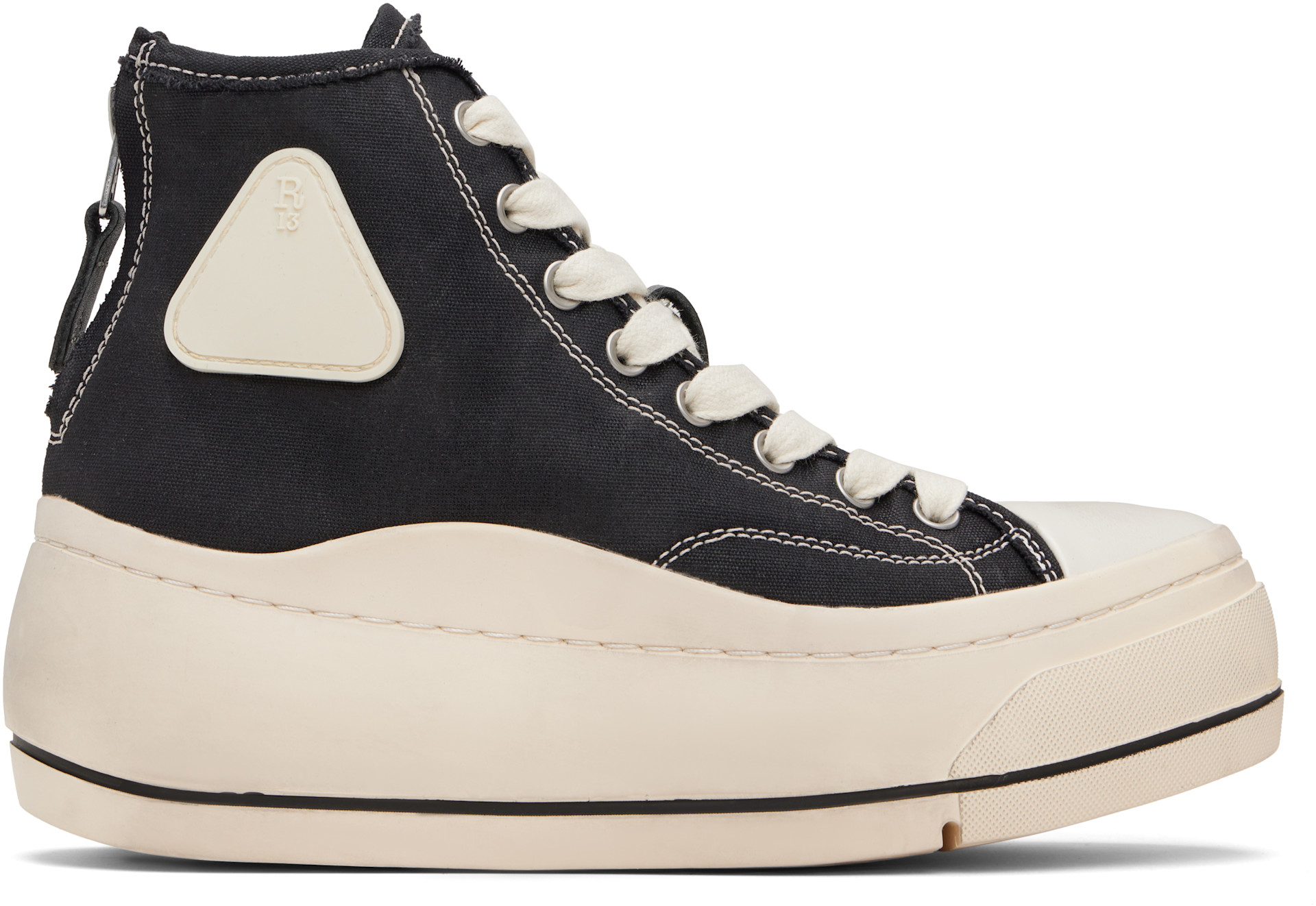 R13 - Black Kurt High Top Sneakers