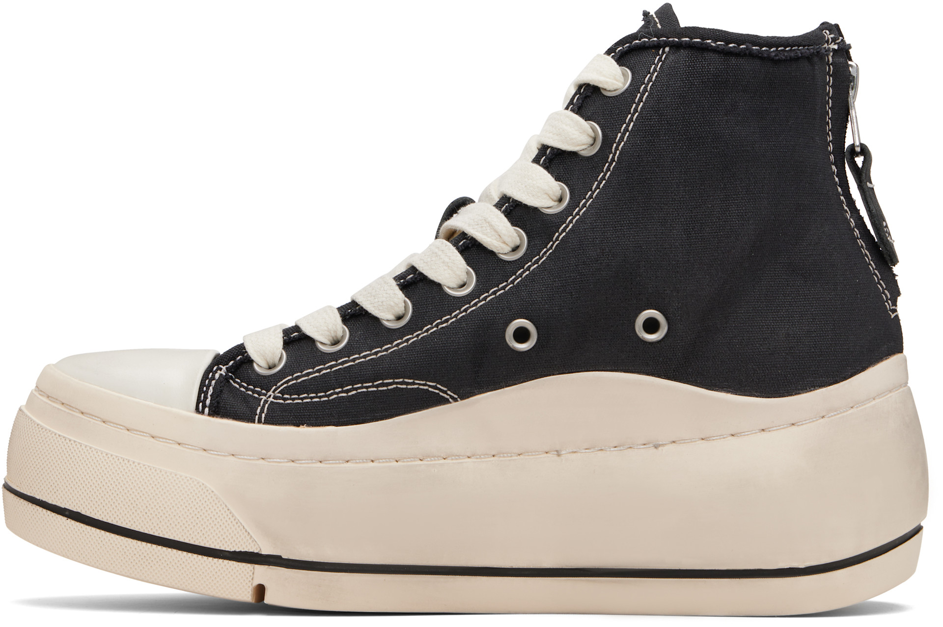 R13 - Black Kurt High Top Sneakers