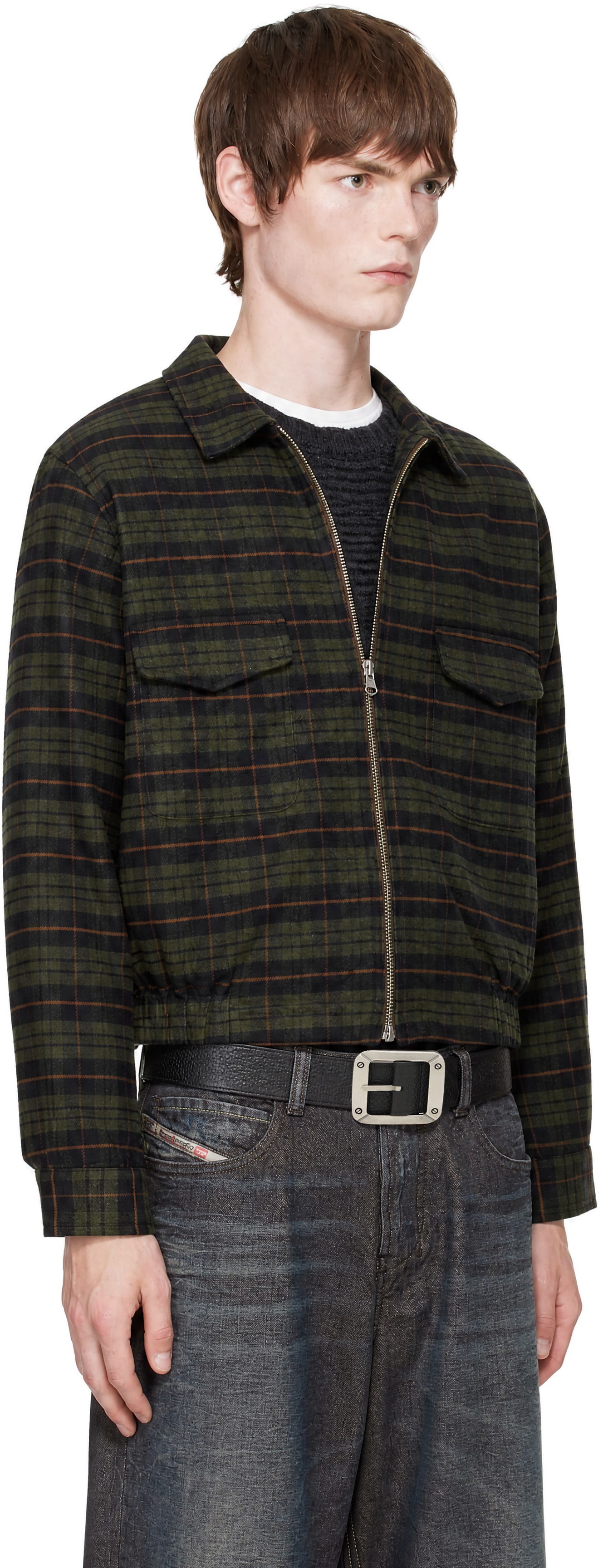 Carne Bollente - Green Stay Plaid Jacket