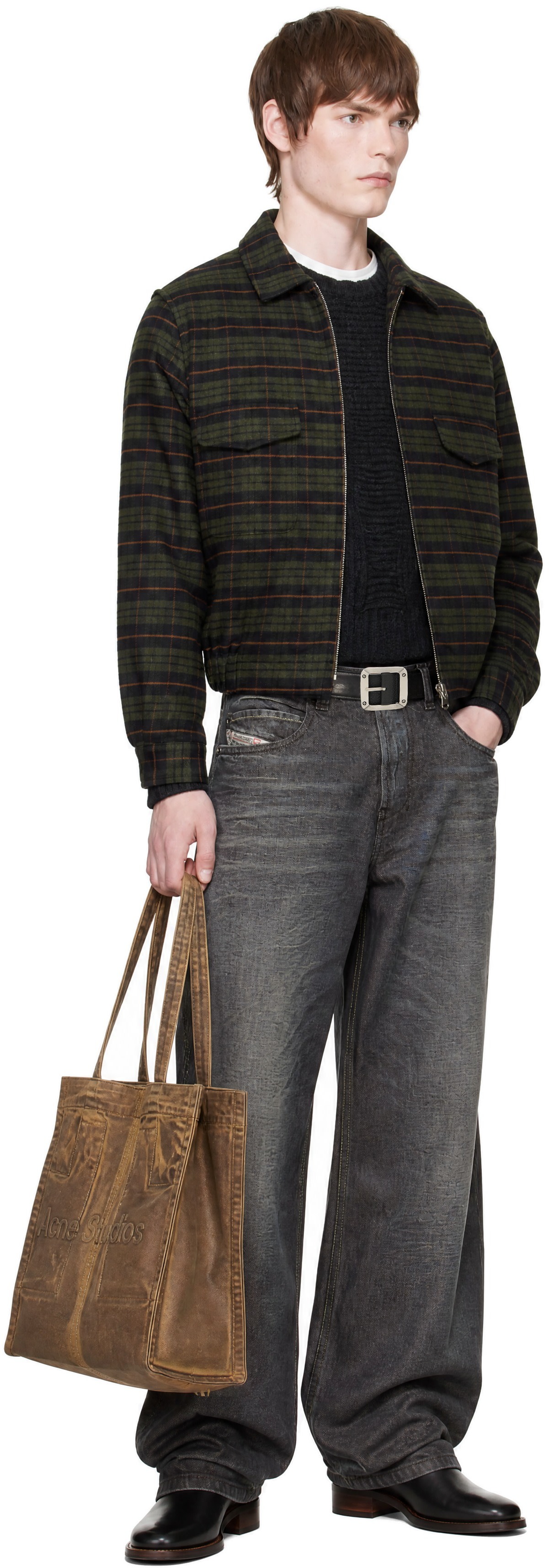 Carne Bollente - Green Stay Plaid Jacket