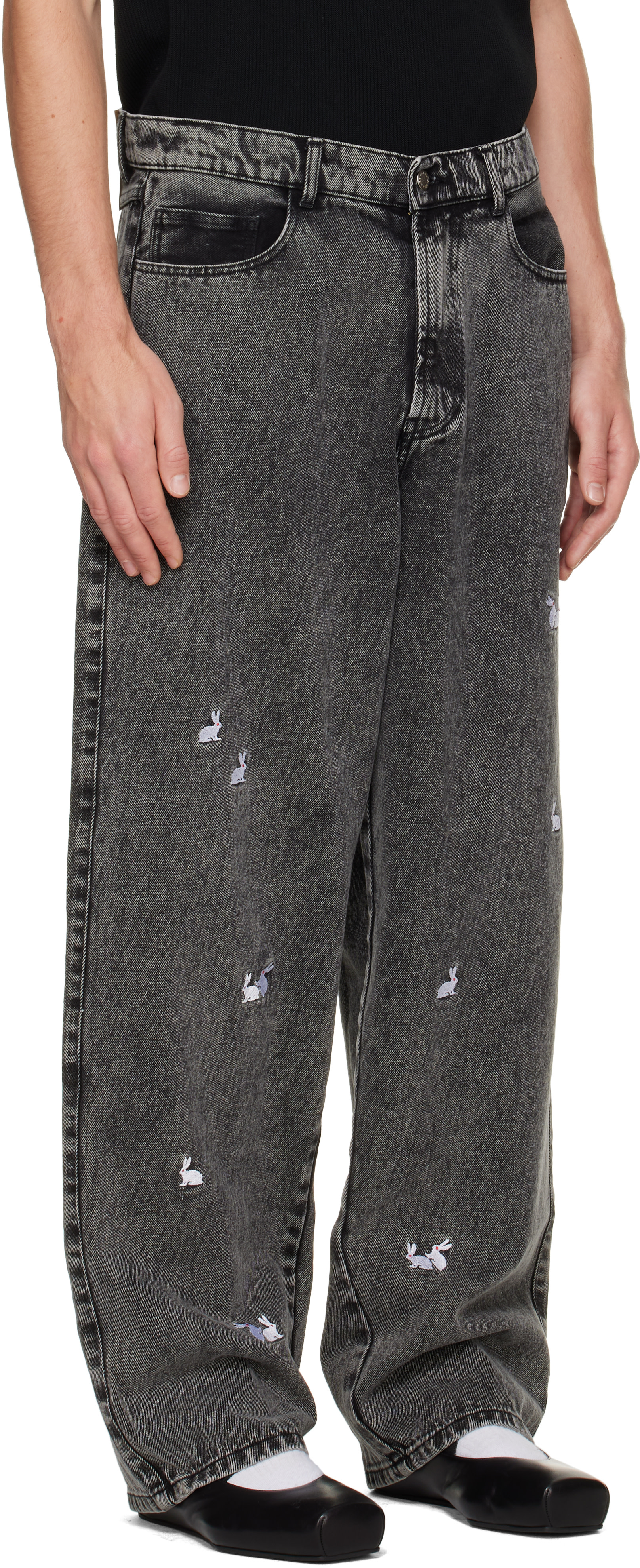 Carne Bollente - Gray 'A Billionhare' Jeans