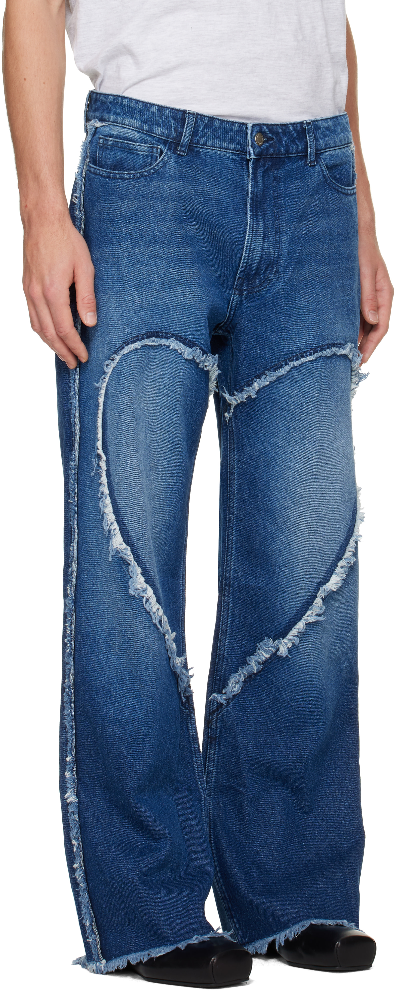 Carne Bollente: Blue Love Pants Live On Jeans | SSENSE