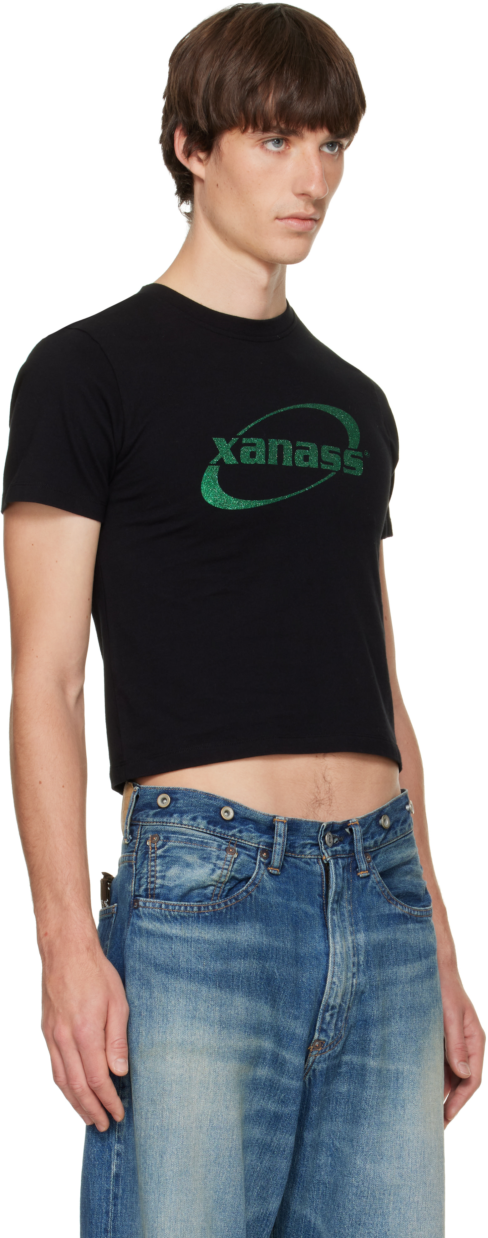 Carne Bollente: Black 'Xanass' T-shirt | SSENSE