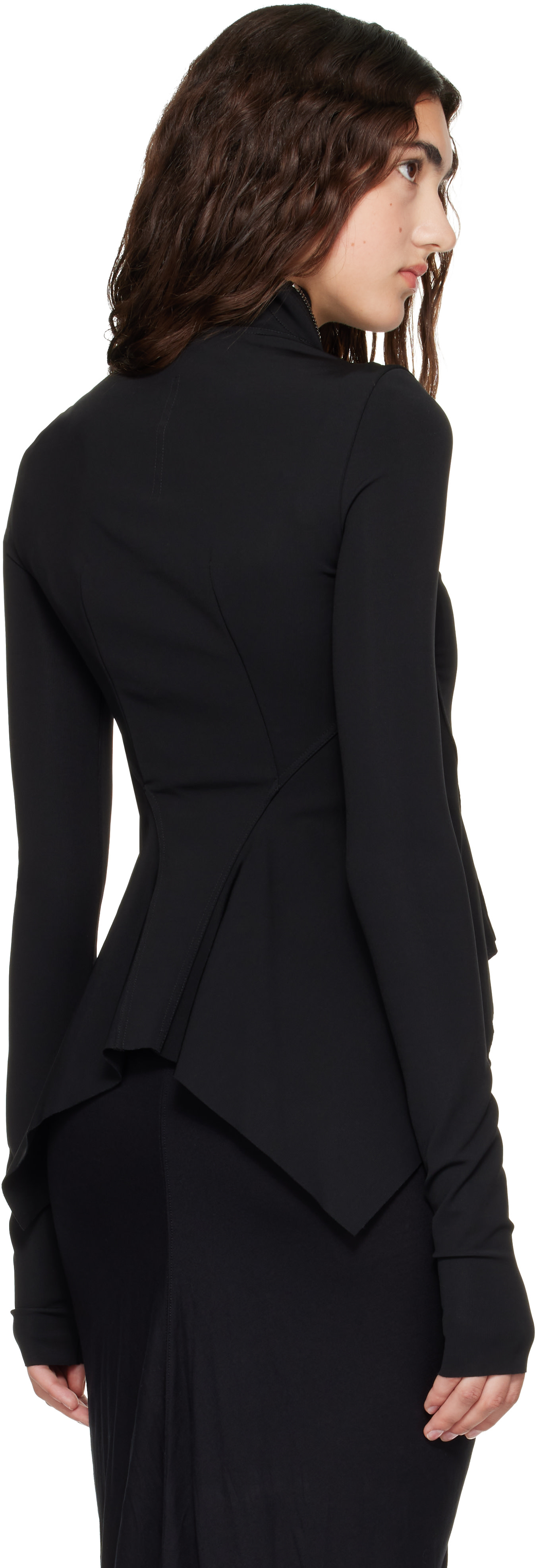 Rick Owens Lilies: Black Tower Naska Gary Jacket | SSENSE