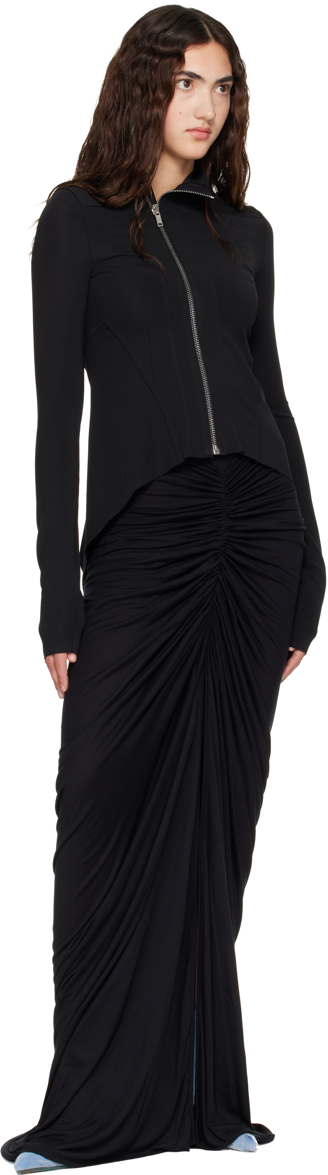 Rick Owens Lilies: Black Tower Naska Gary Jacket | SSENSE