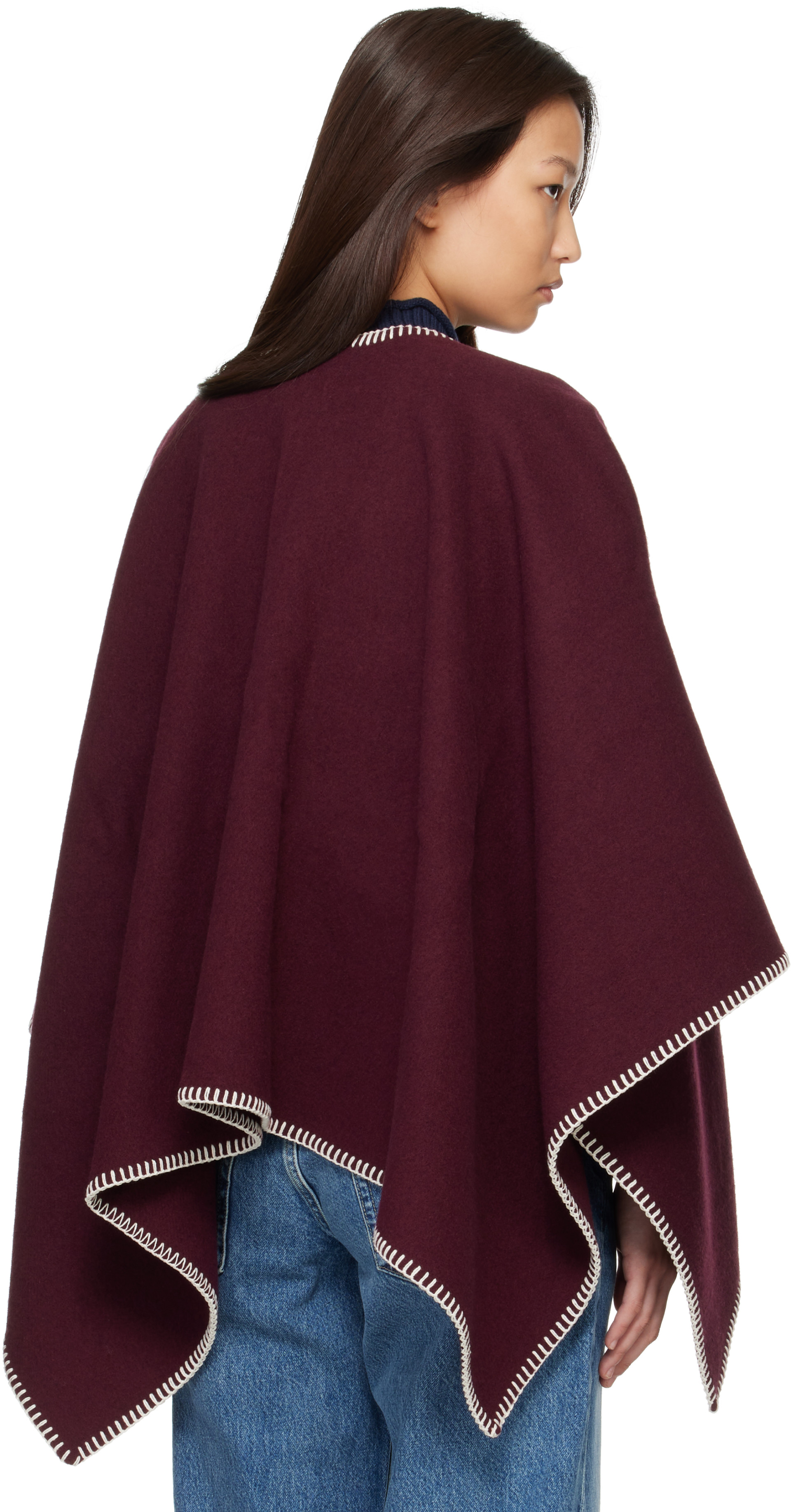 rag & bone - Châle Ingrid bourgogne