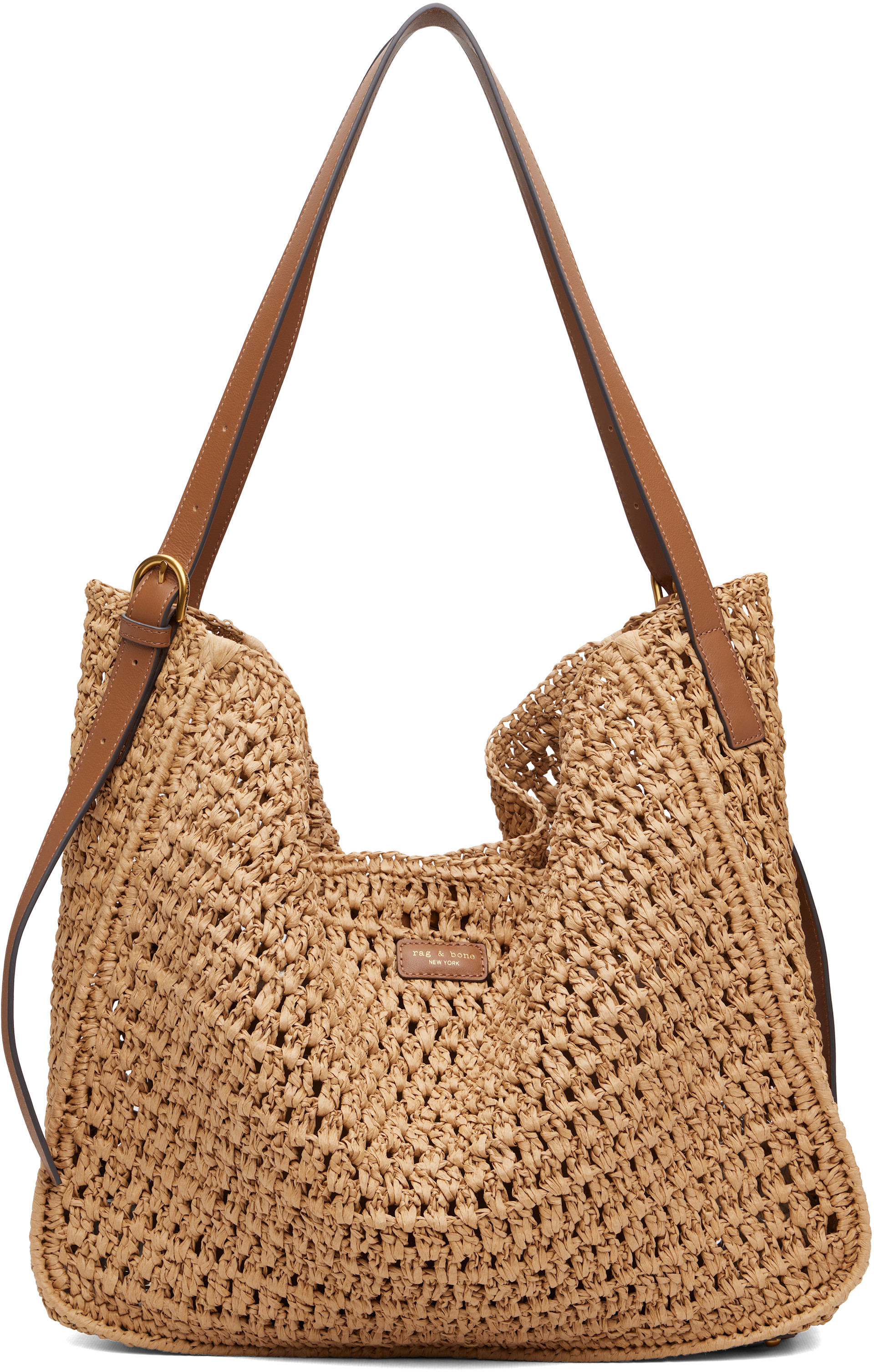rag & bone - Cabas River beige en raphia