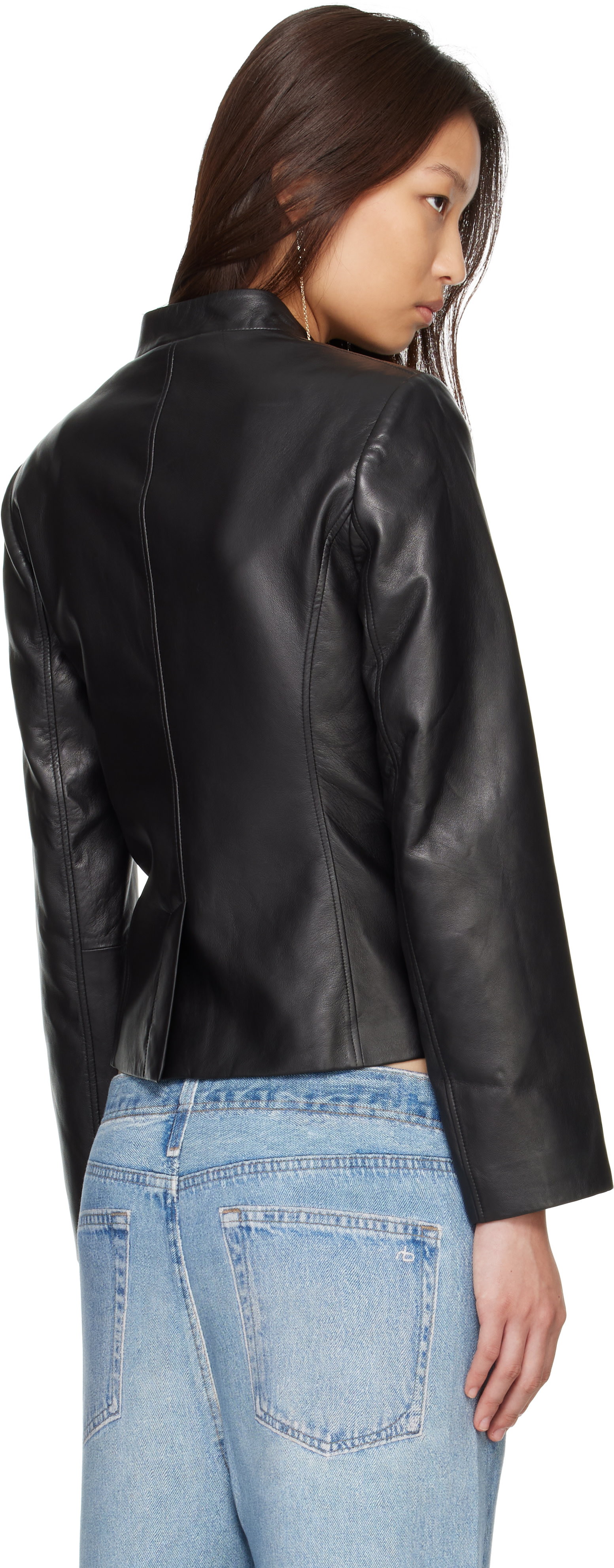 M*7様 rag & bone New York レザージャケット　xs rag & bone: ブラック Mercer レザージャケット | SSENSE 日本
