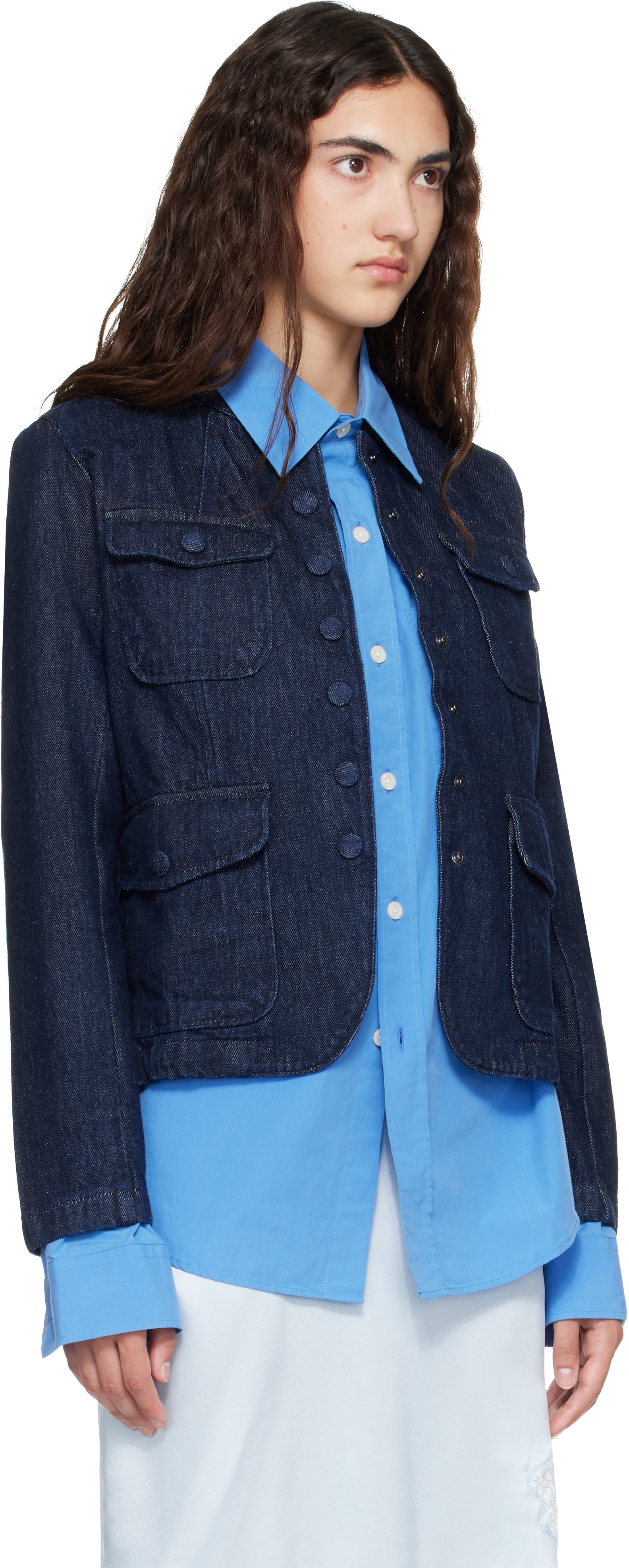 rag & bone - Blouson Mercer bleu en denim