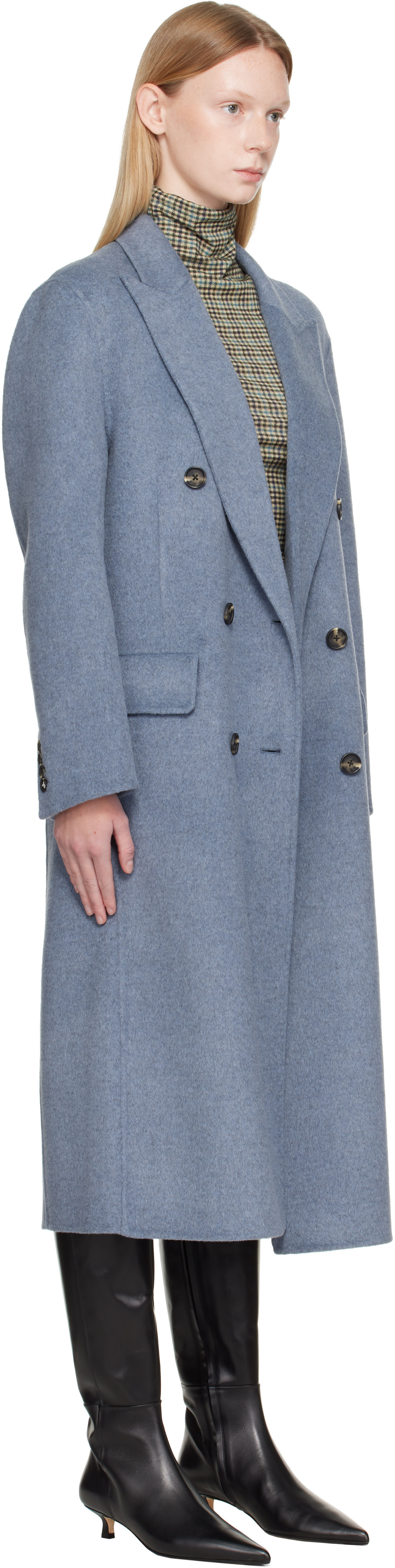 rag & bone - Blue Vasso Double-Face Coat