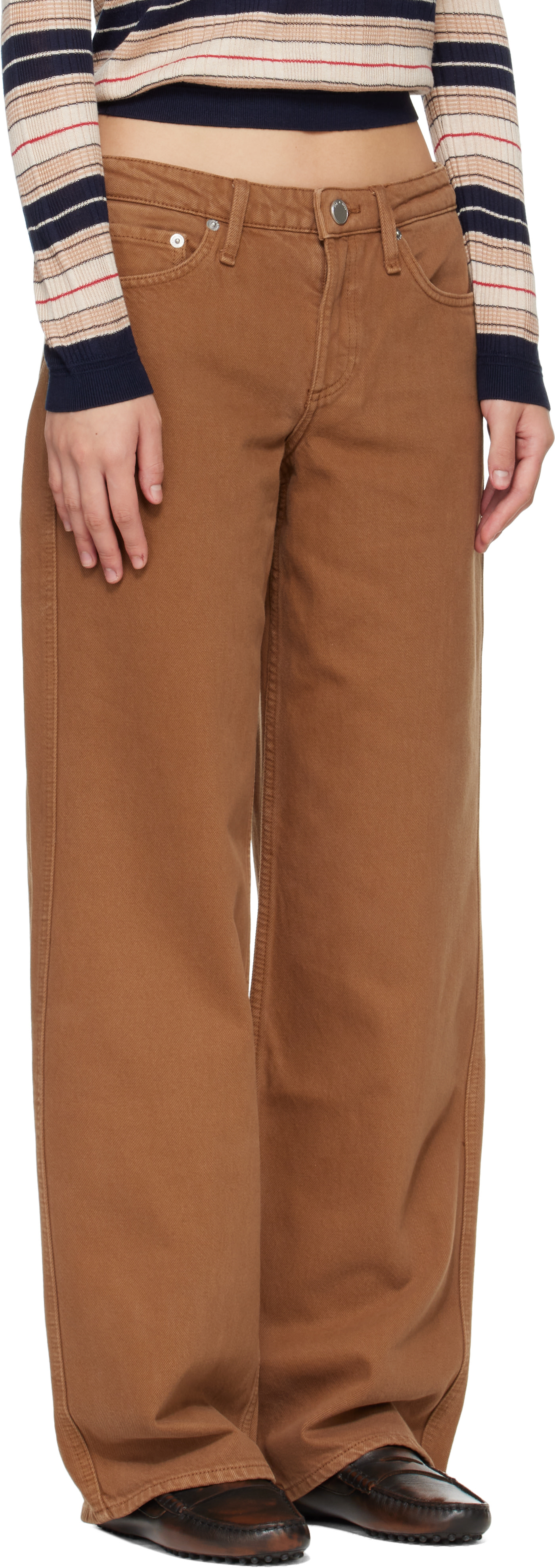 rag & bone - Jean droit Cam brun