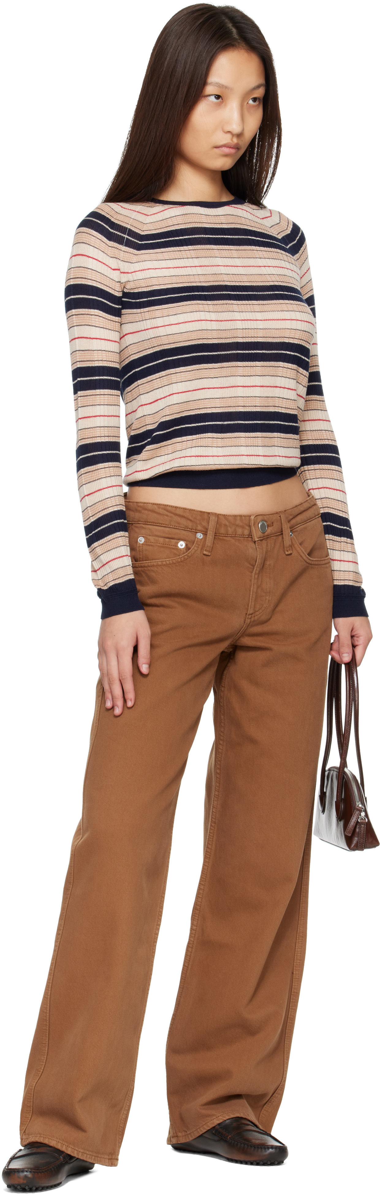 rag & bone - Jean droit Cam brun