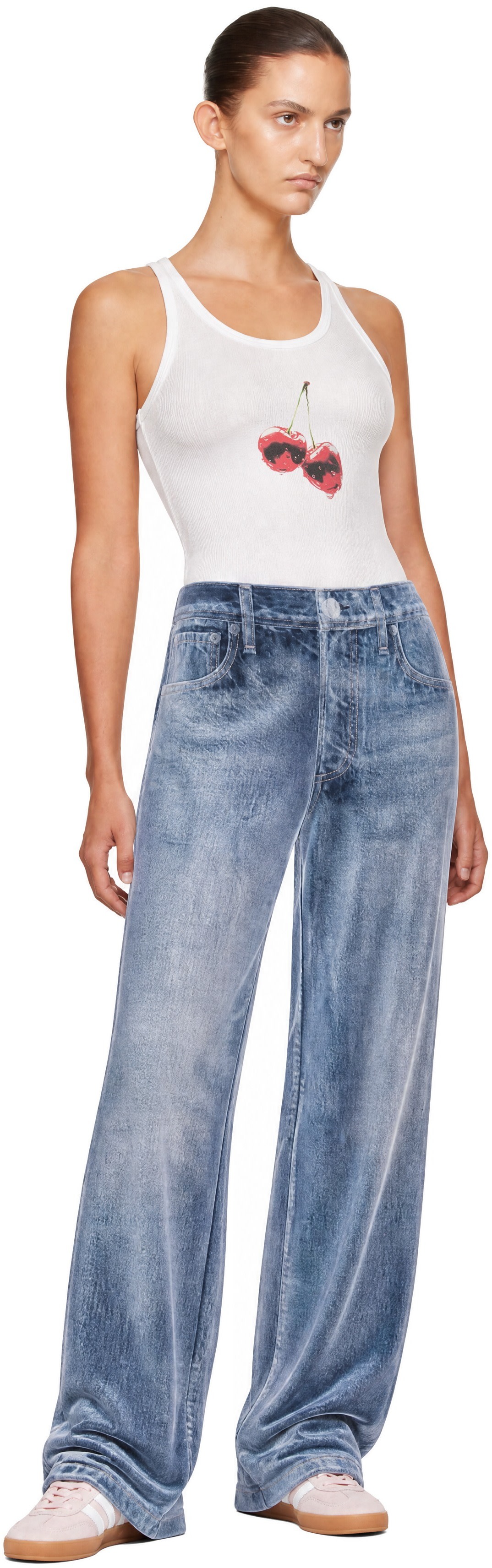 rag & bone - Pantalon ample bleu en Miramar