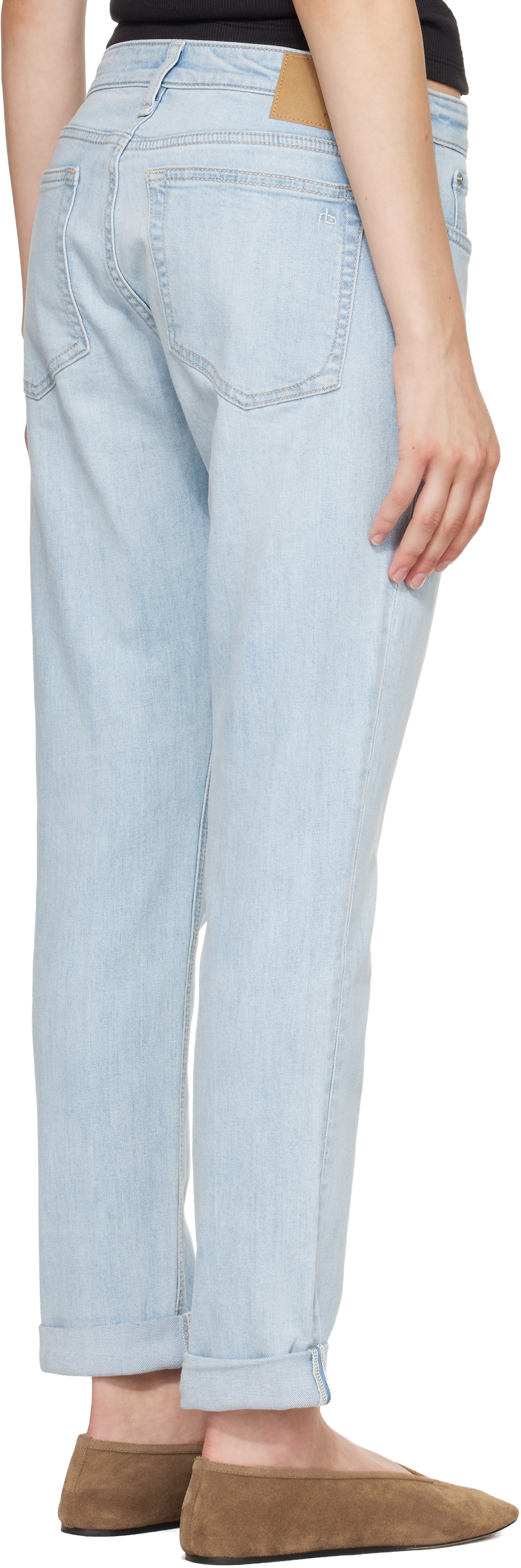 rag & bone - Jean boyfriend ajusté Dre bleu