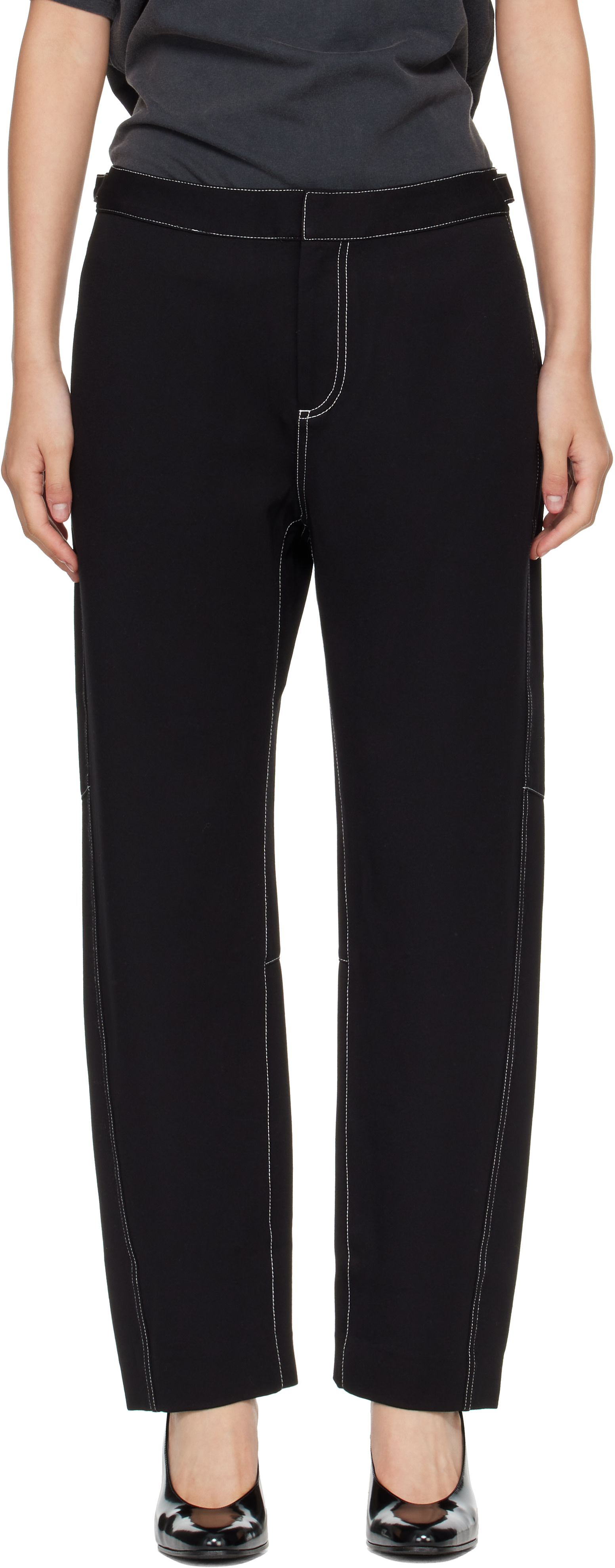 rag & bone - Pantalon écourté Vito noir