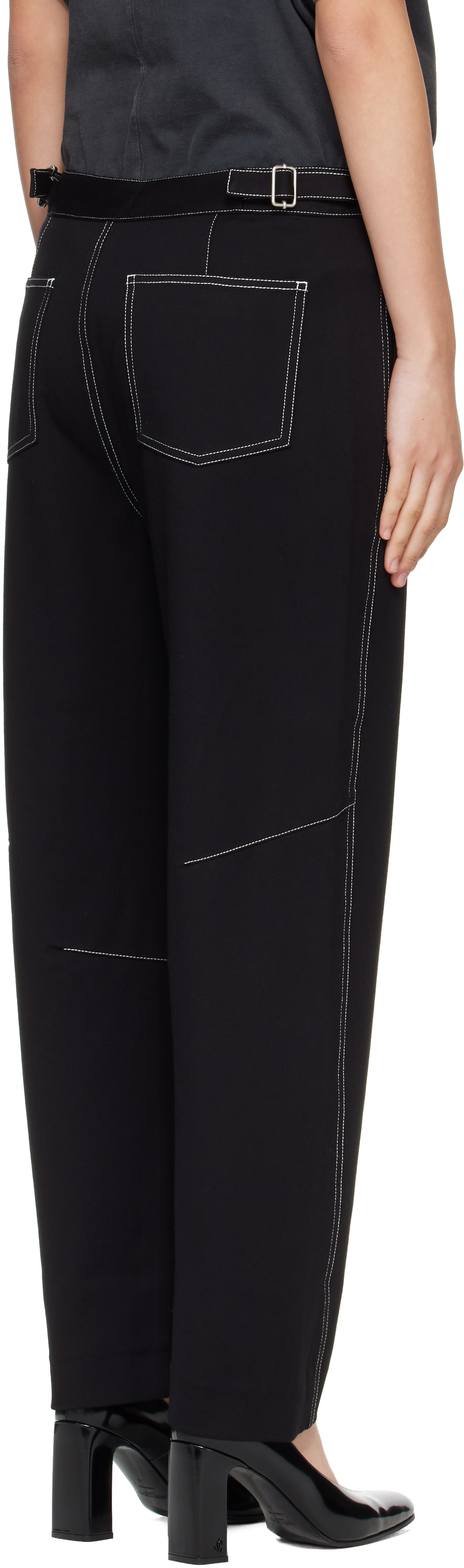 rag & bone - Pantalon écourté Vito noir
