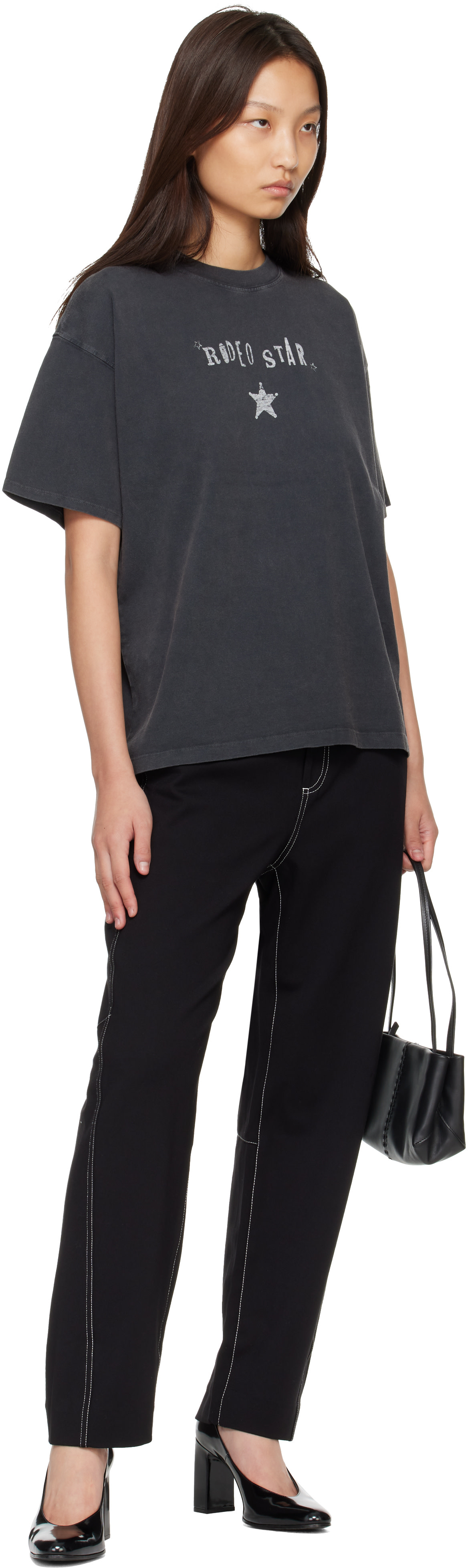rag & bone - Pantalon écourté Vito noir