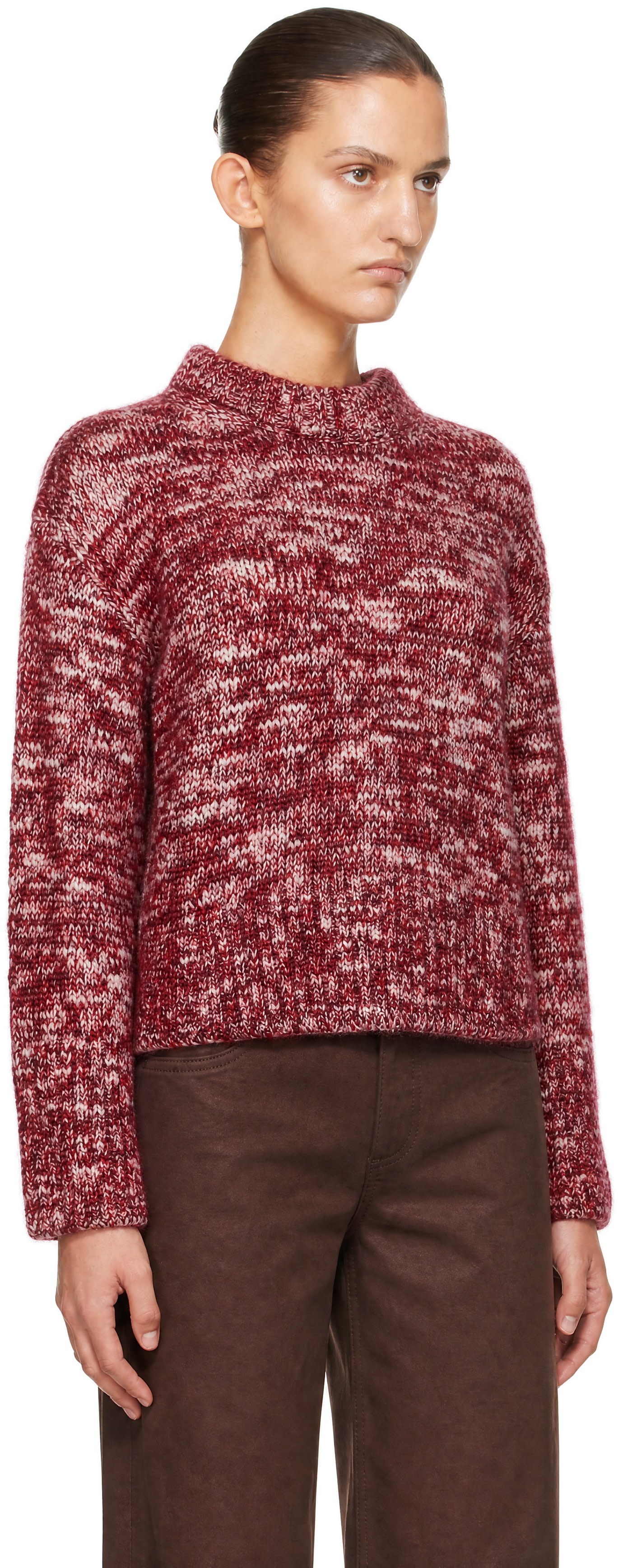 rag & bone - Pull Marlee rouge à col ras du cou
