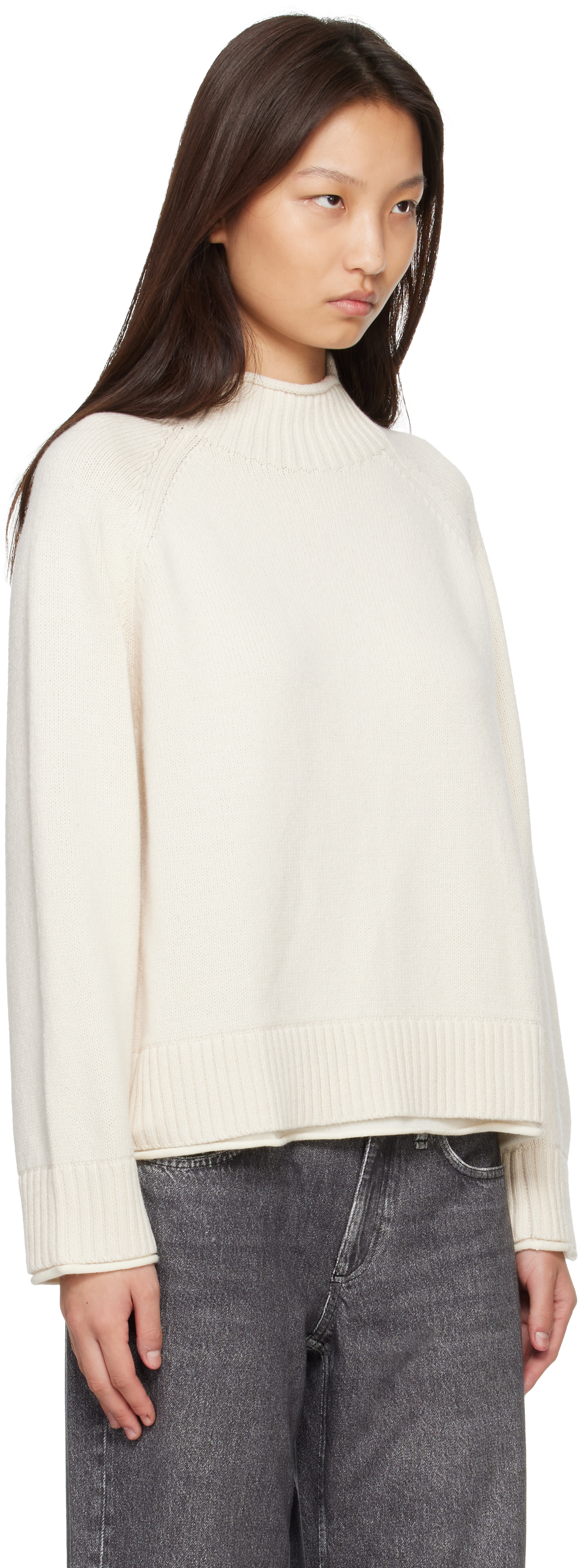 rag & bone - オフホワイト Hazel Roll Neck セーター