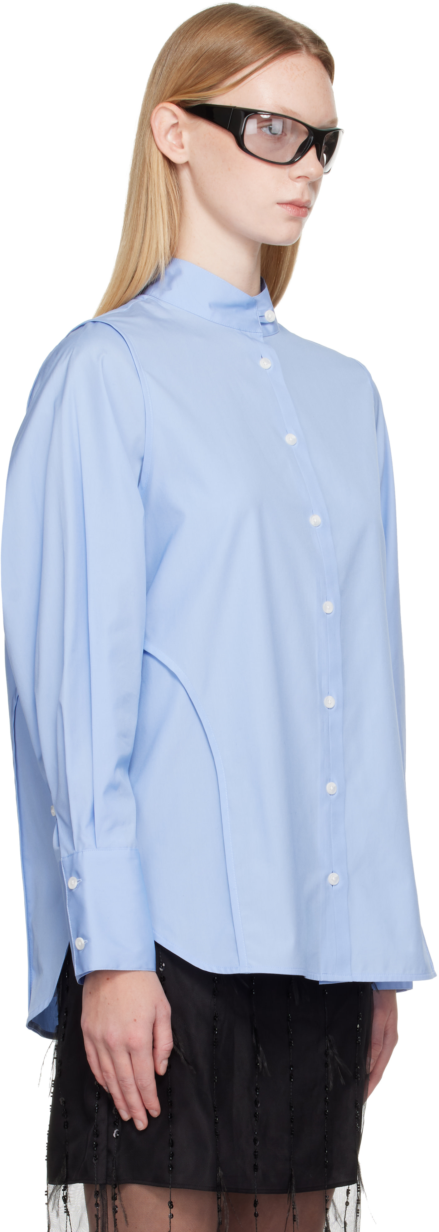 rag & bone - Chemise Vala bleue en popeline