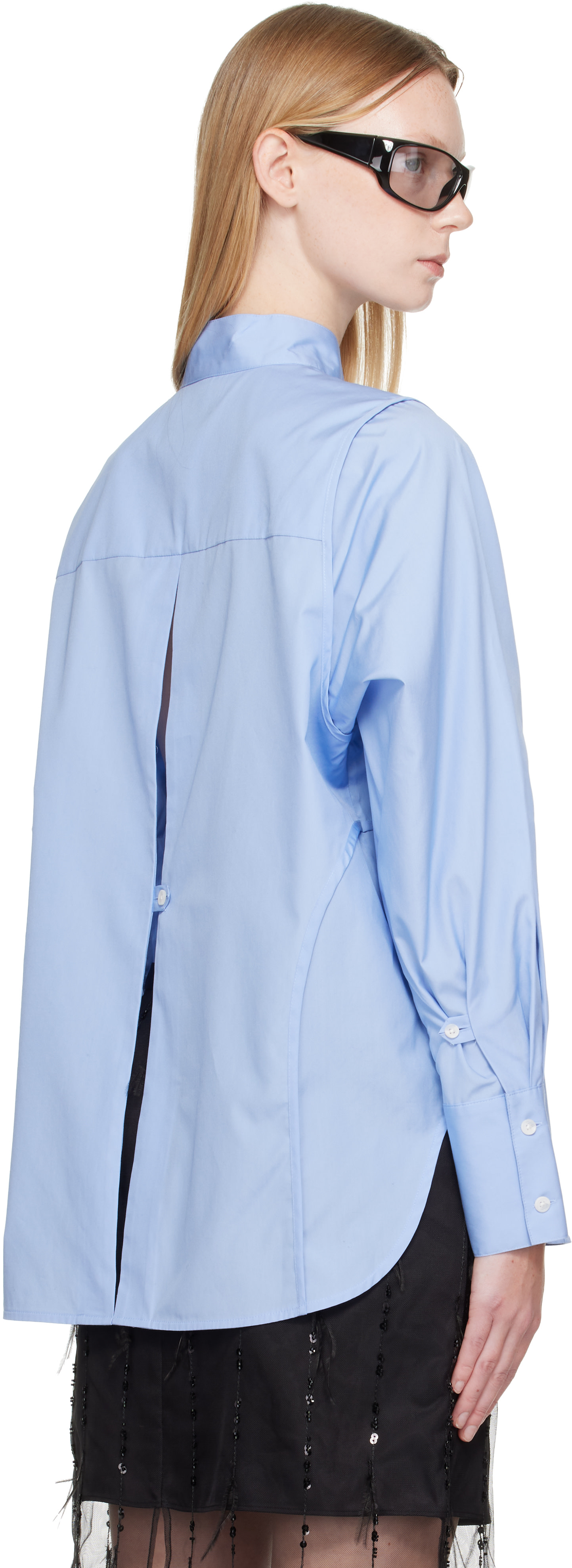 rag & bone - Chemise Vala bleue en popeline