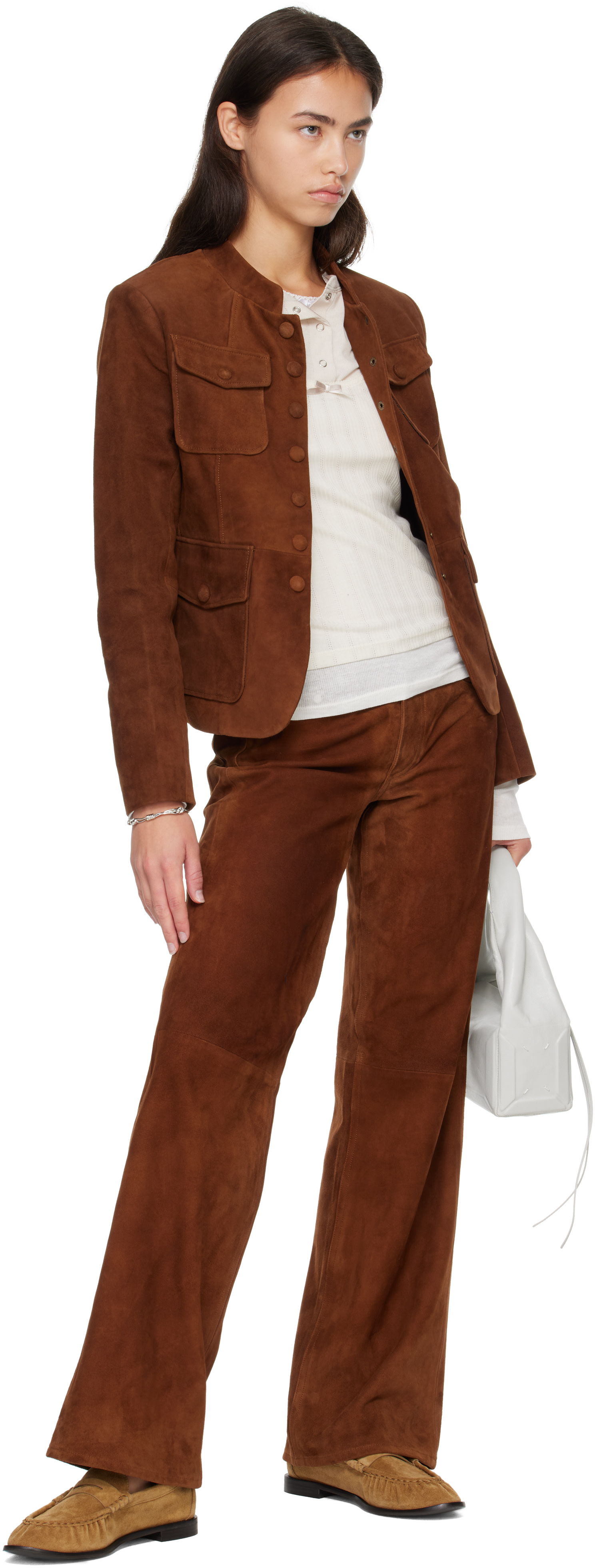 rag & bone - Flâneurs Lexi brun clair en suède