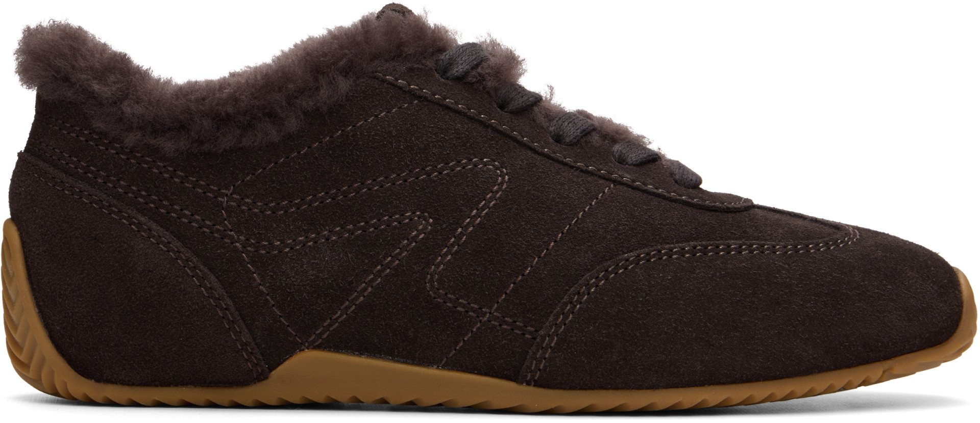 rag & bone - Baskets de course étroites rétro brunes